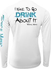 Ladies Tropical Maniac "Drink About It" Long Sleeve Performance V-Neck