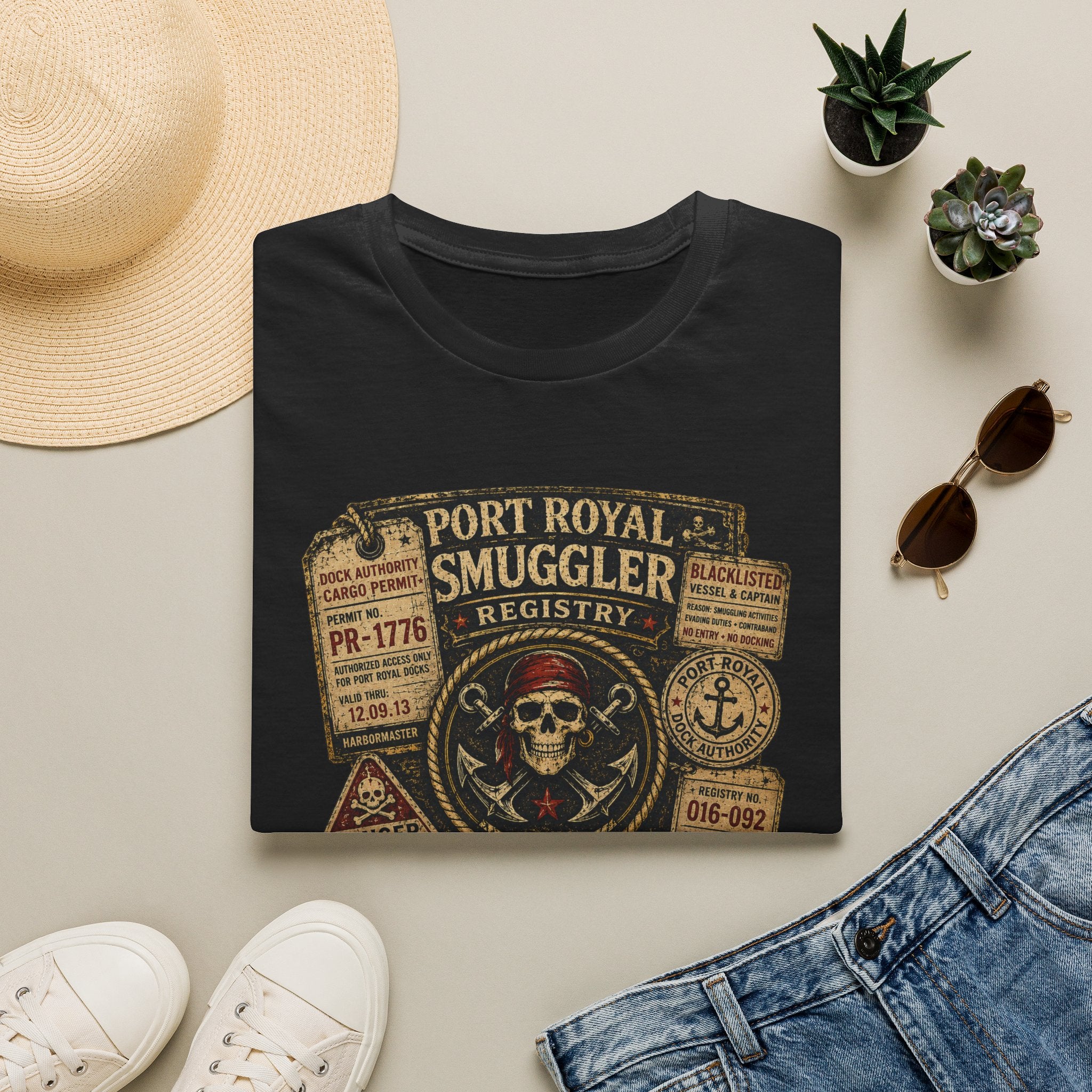 Smuggler Registry Skull T-Shirt