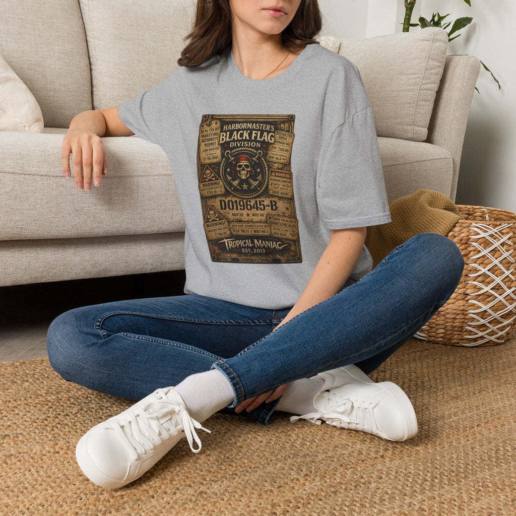 Black Flag Division Skull T‑Shirt