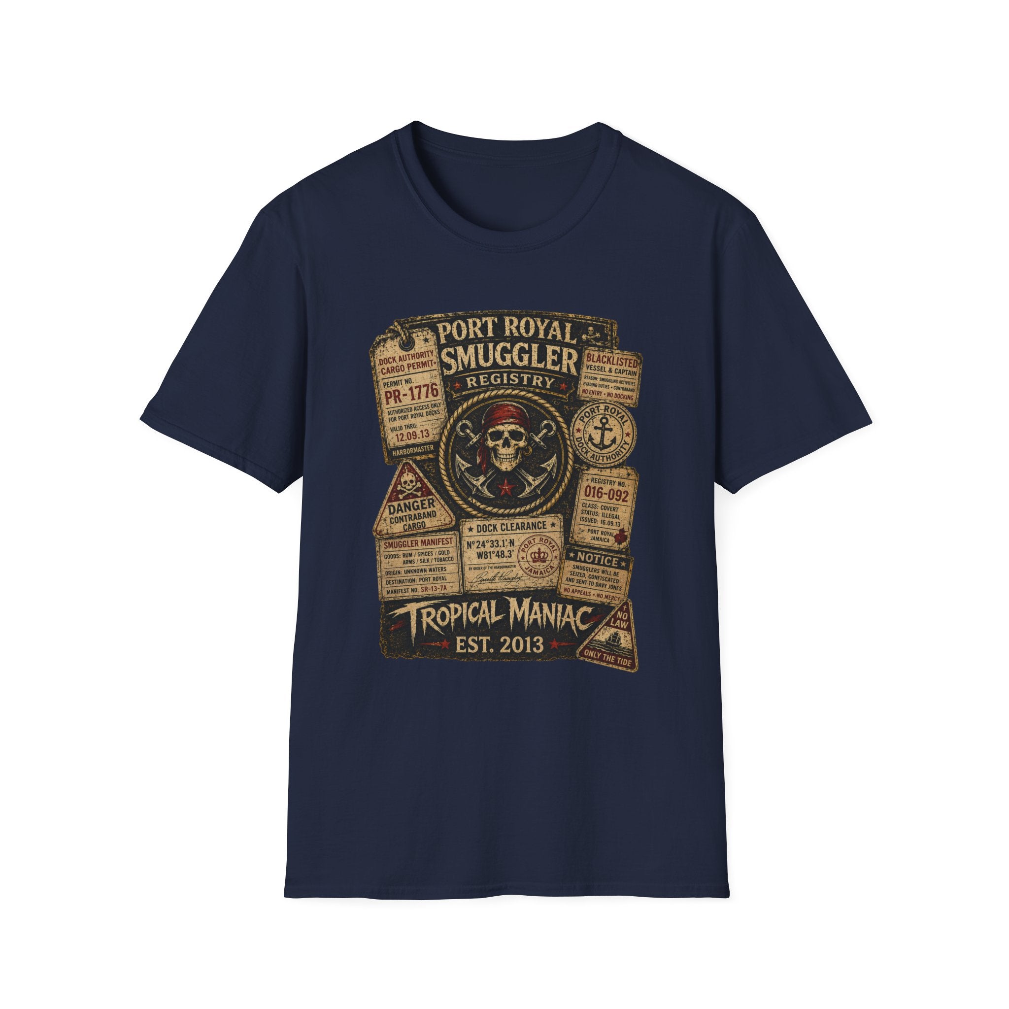 Smuggler Registry Skull T-Shirt