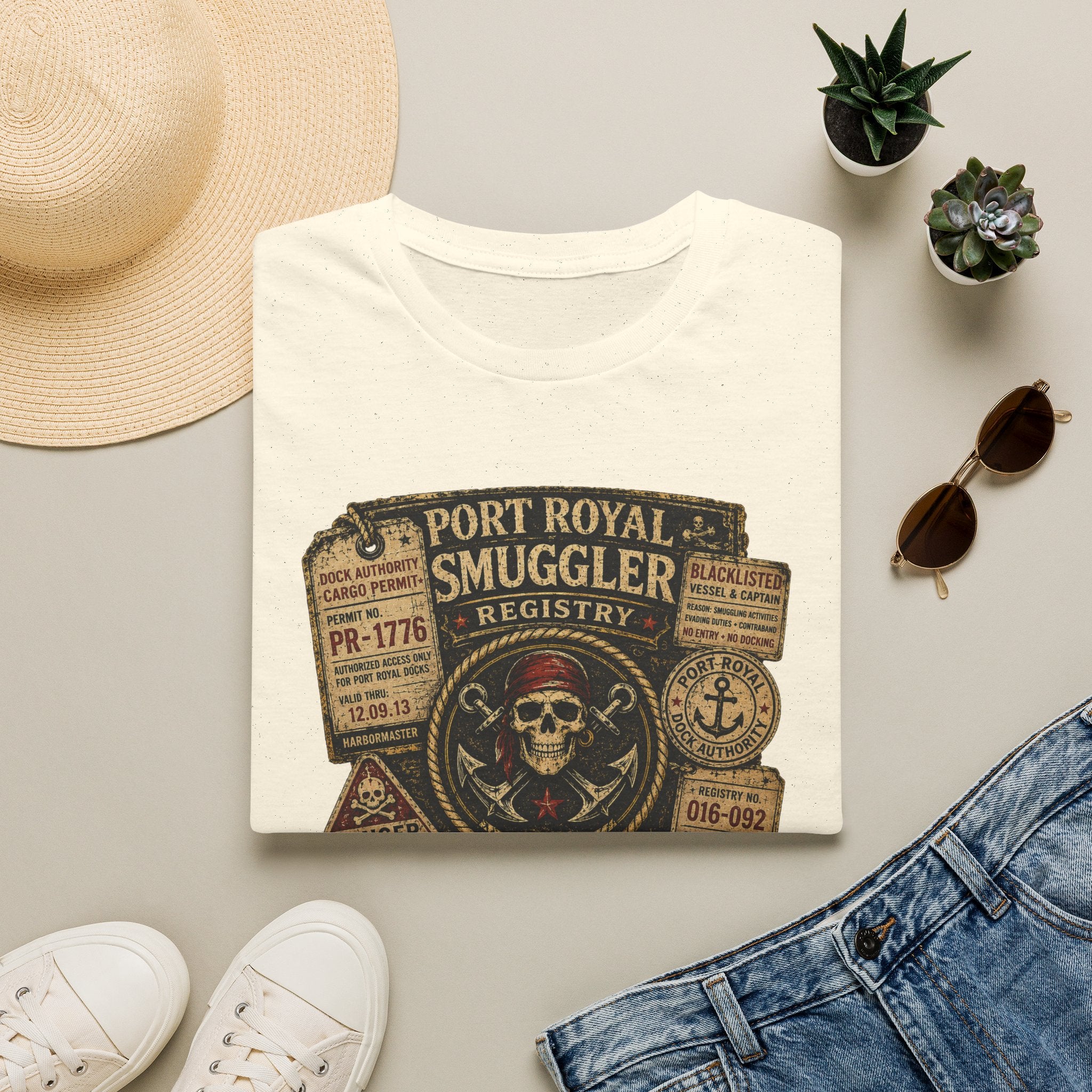 Smuggler Registry Skull T-Shirt