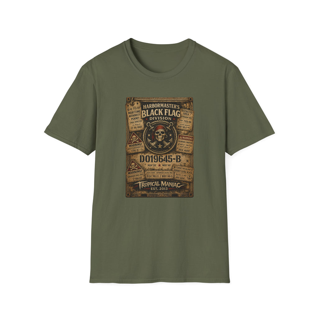 Black Flag Division Skull T‑Shirt