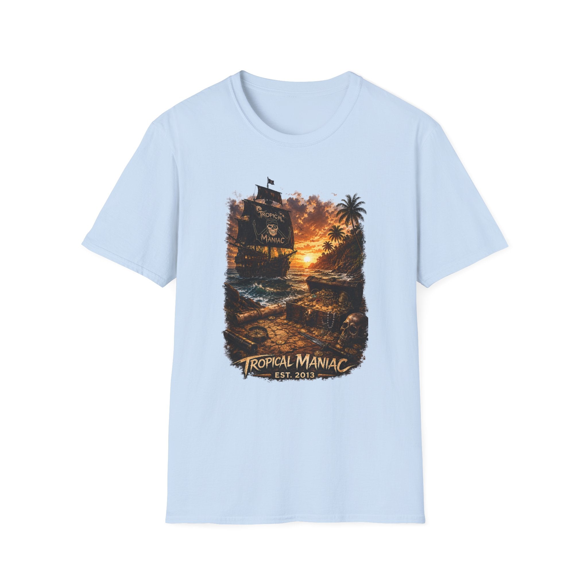 Sunset Pirate Ship T-Shirt