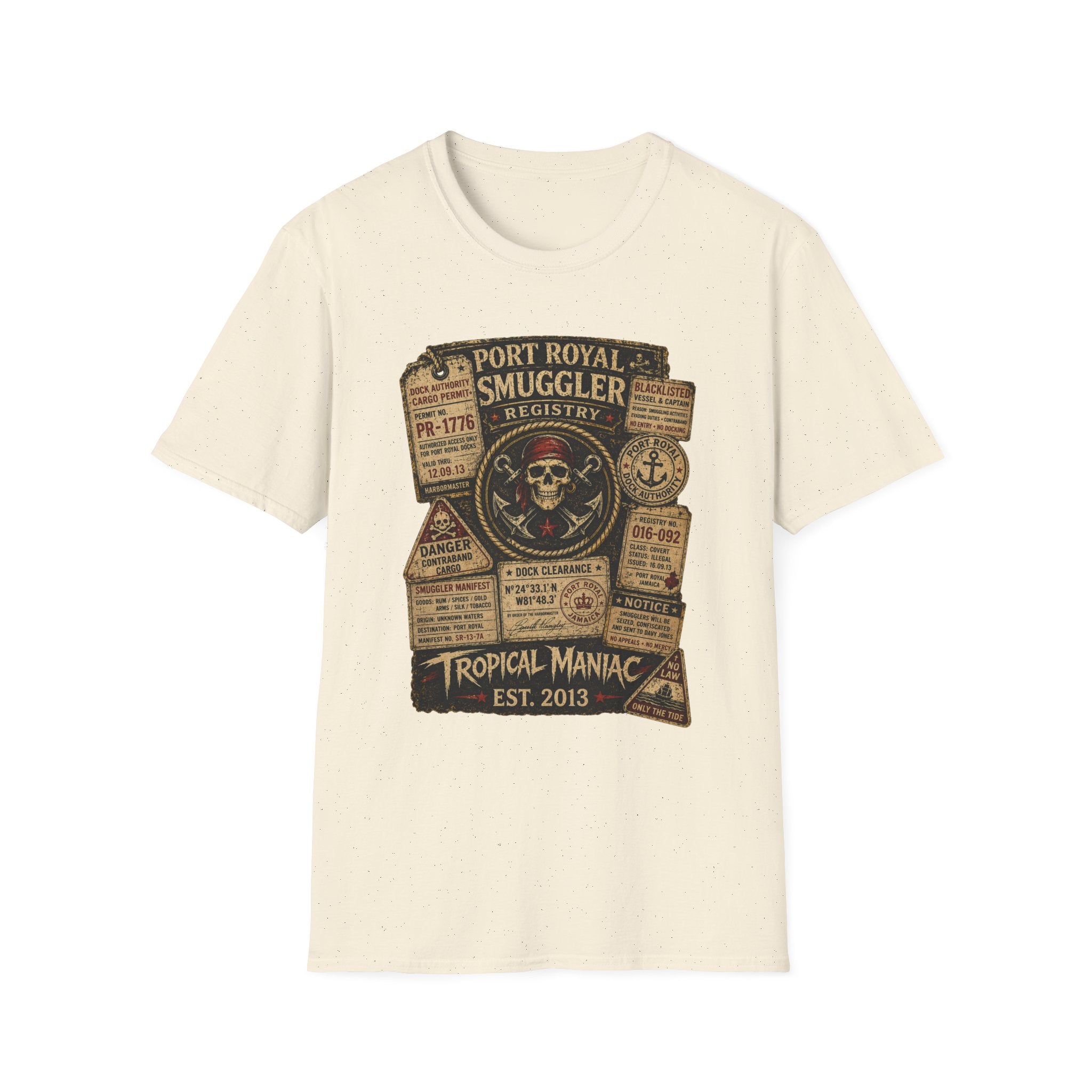 Smuggler Registry Skull T-Shirt