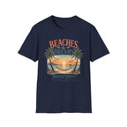 Beaches & Dreams Sunset T-Shirt — Tropical Palm Beach Vibes