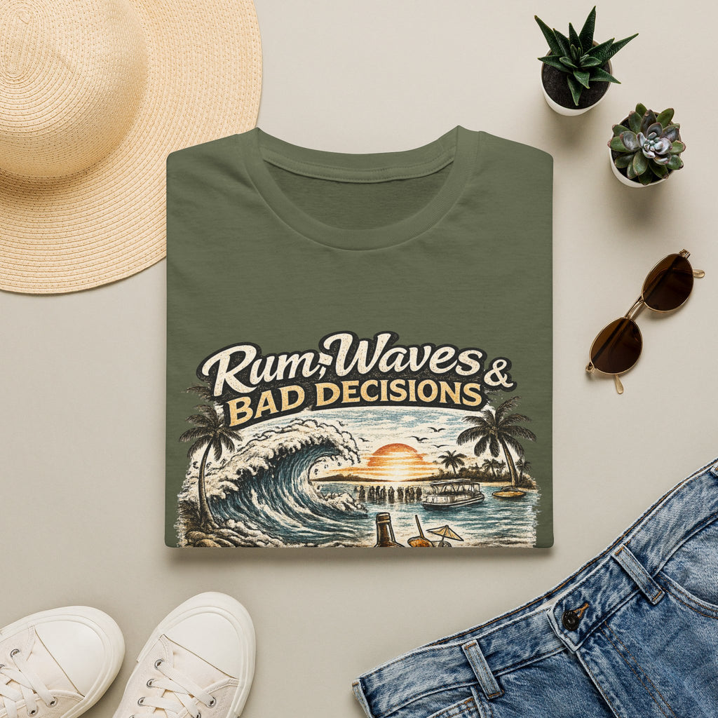 Rum, Waves & Bad Decisions T-Shirt