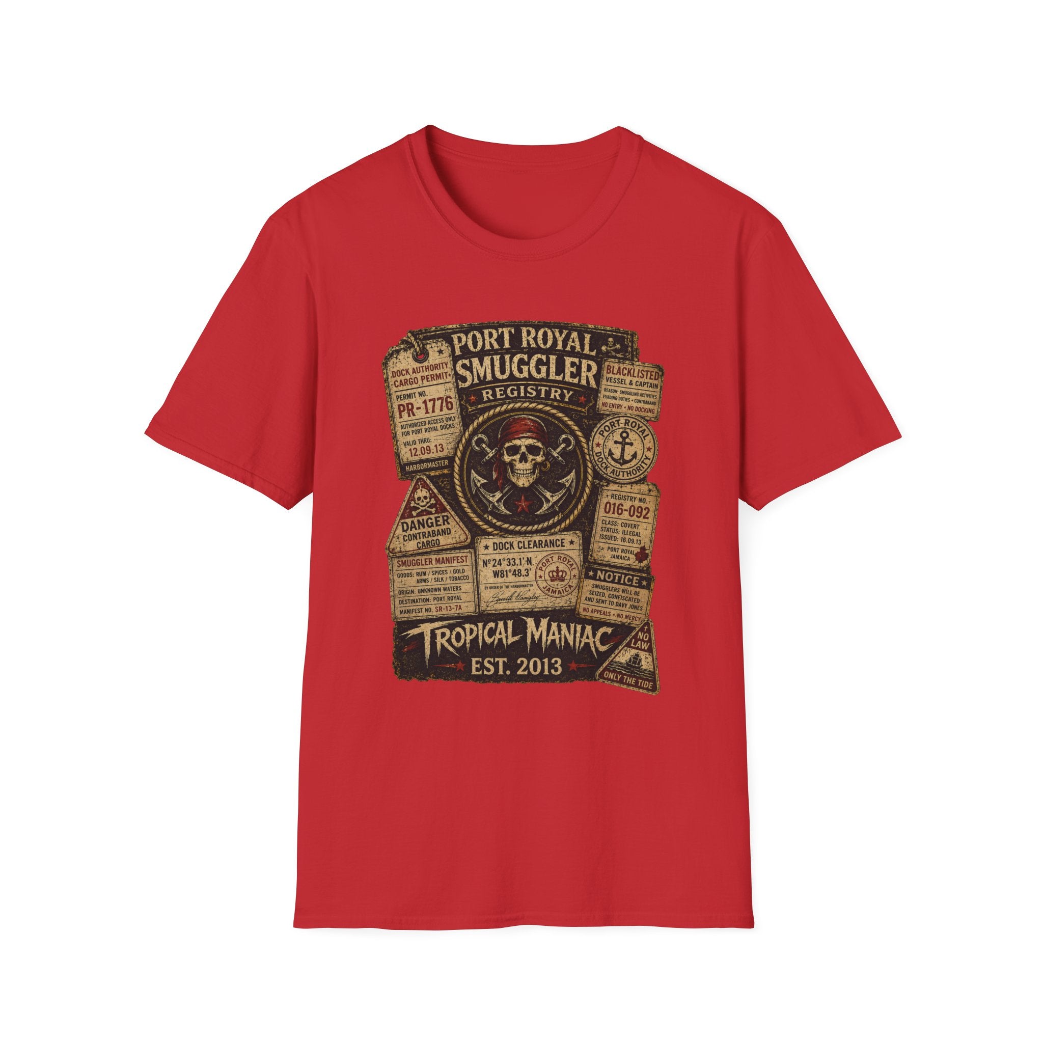 Smuggler Registry Skull T-Shirt