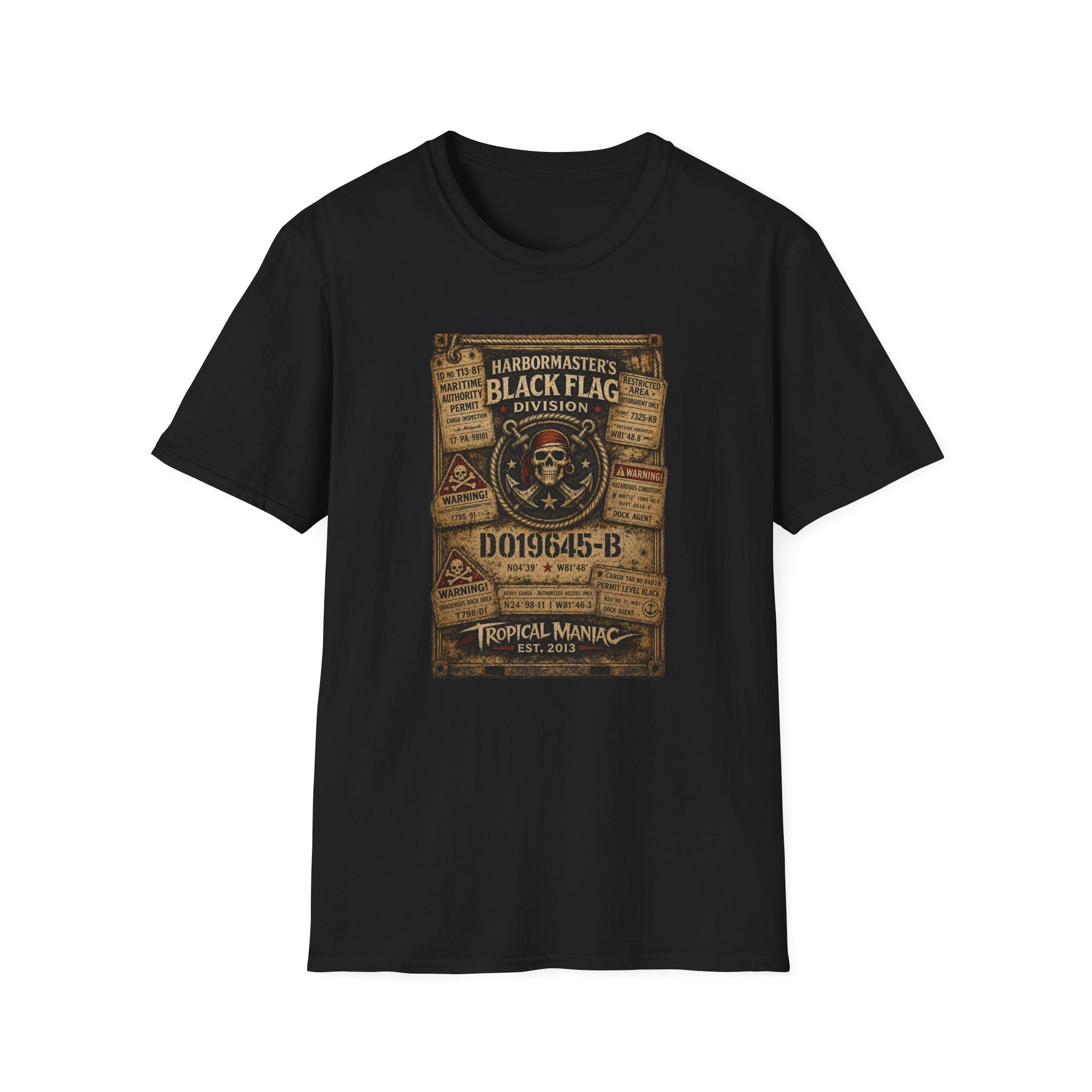 Black Flag Division Skull T‑Shirt