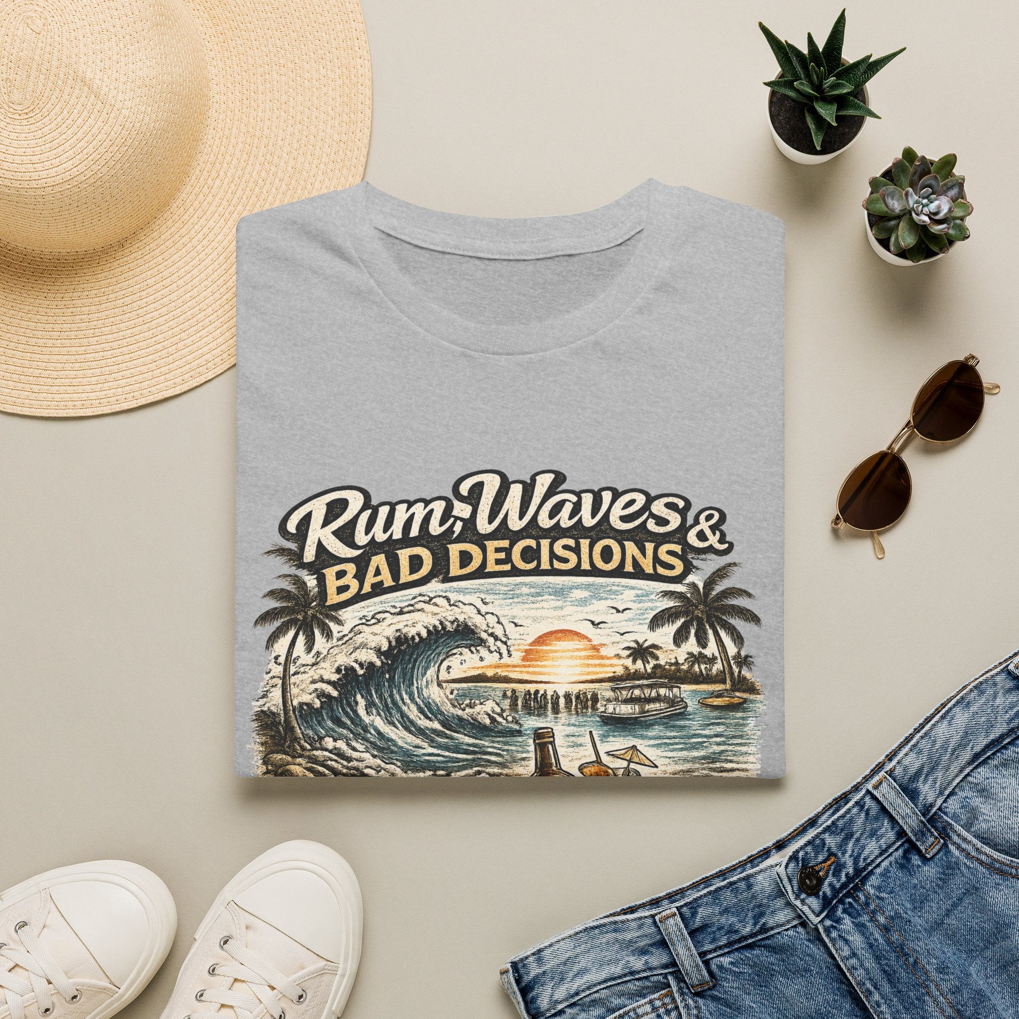 Rum, Waves & Bad Decisions T-Shirt