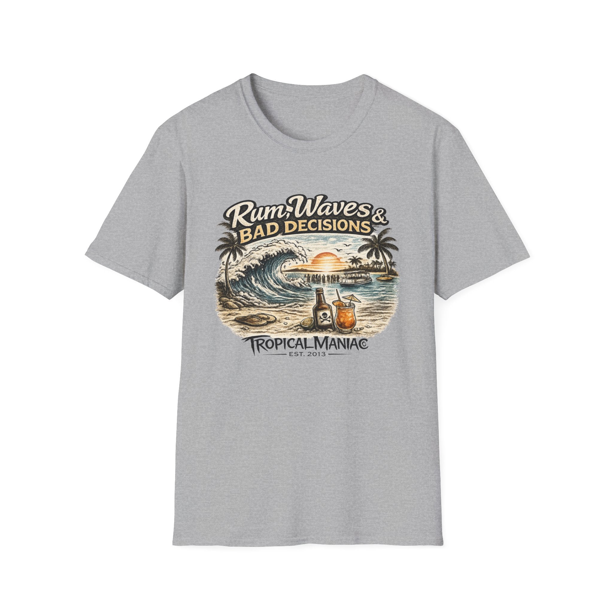 Rum, Waves & Bad Decisions T-Shirt