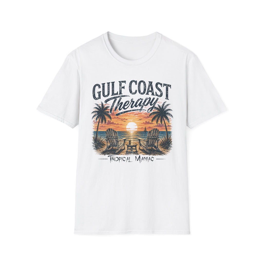Gulf Coast Therapy T-Shirt — Sunset Palm Beach Tee