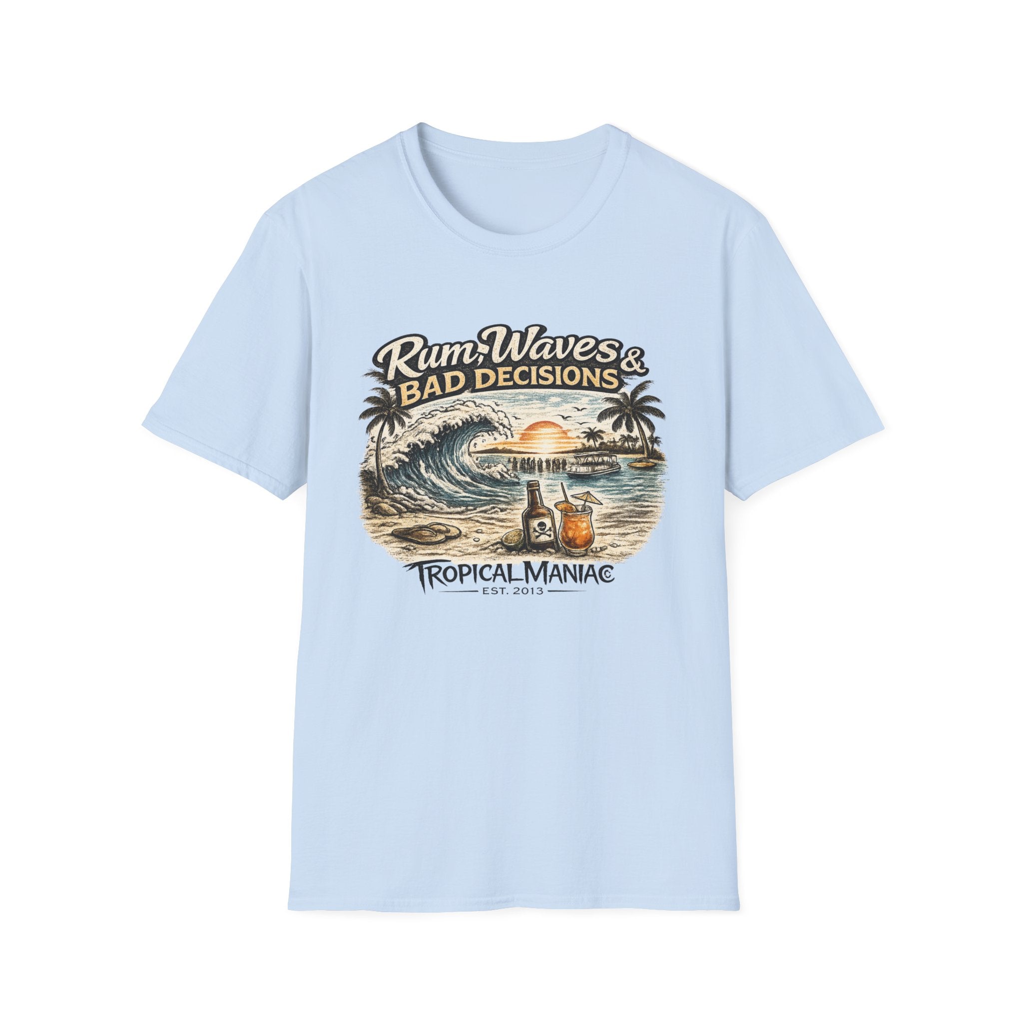 Rum, Waves & Bad Decisions T-Shirt