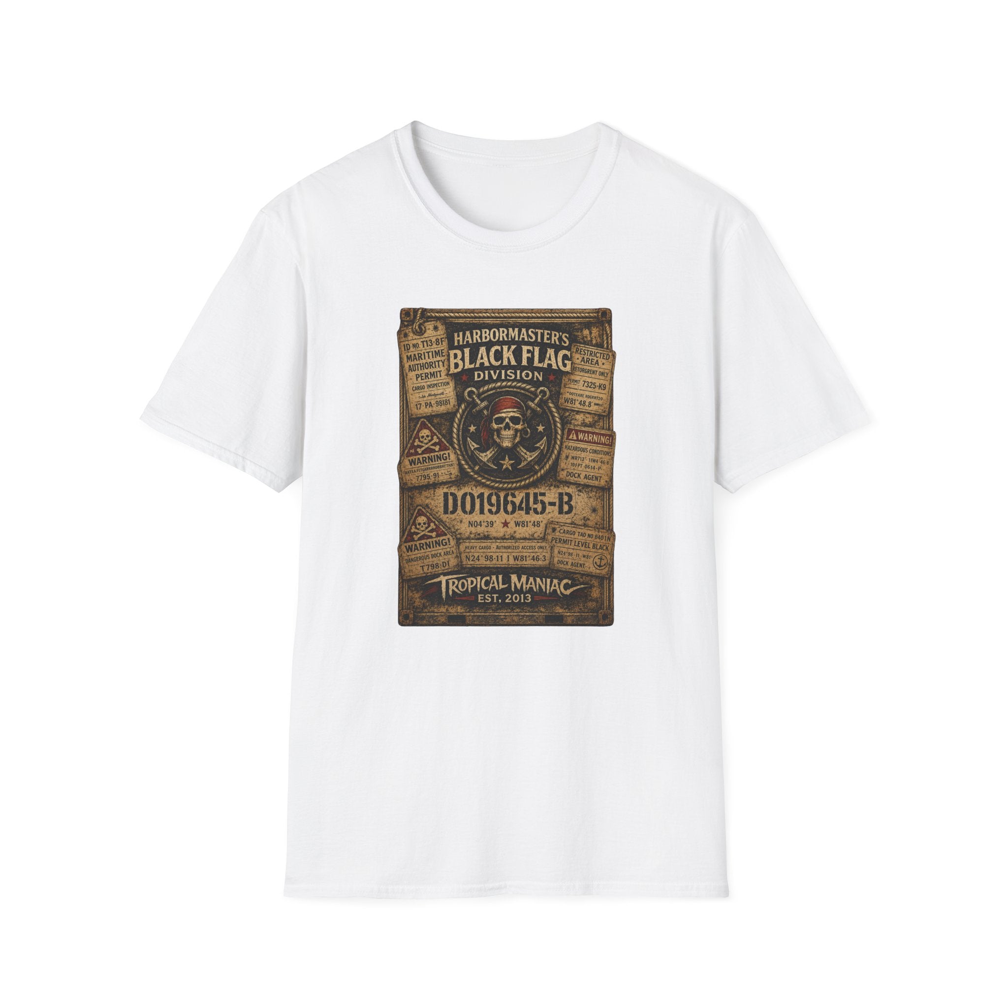 Black Flag Division Skull T‑Shirt