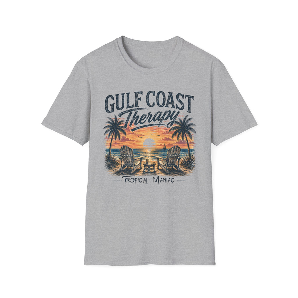 Gulf Coast Therapy T-Shirt — Sunset Palm Beach Tee