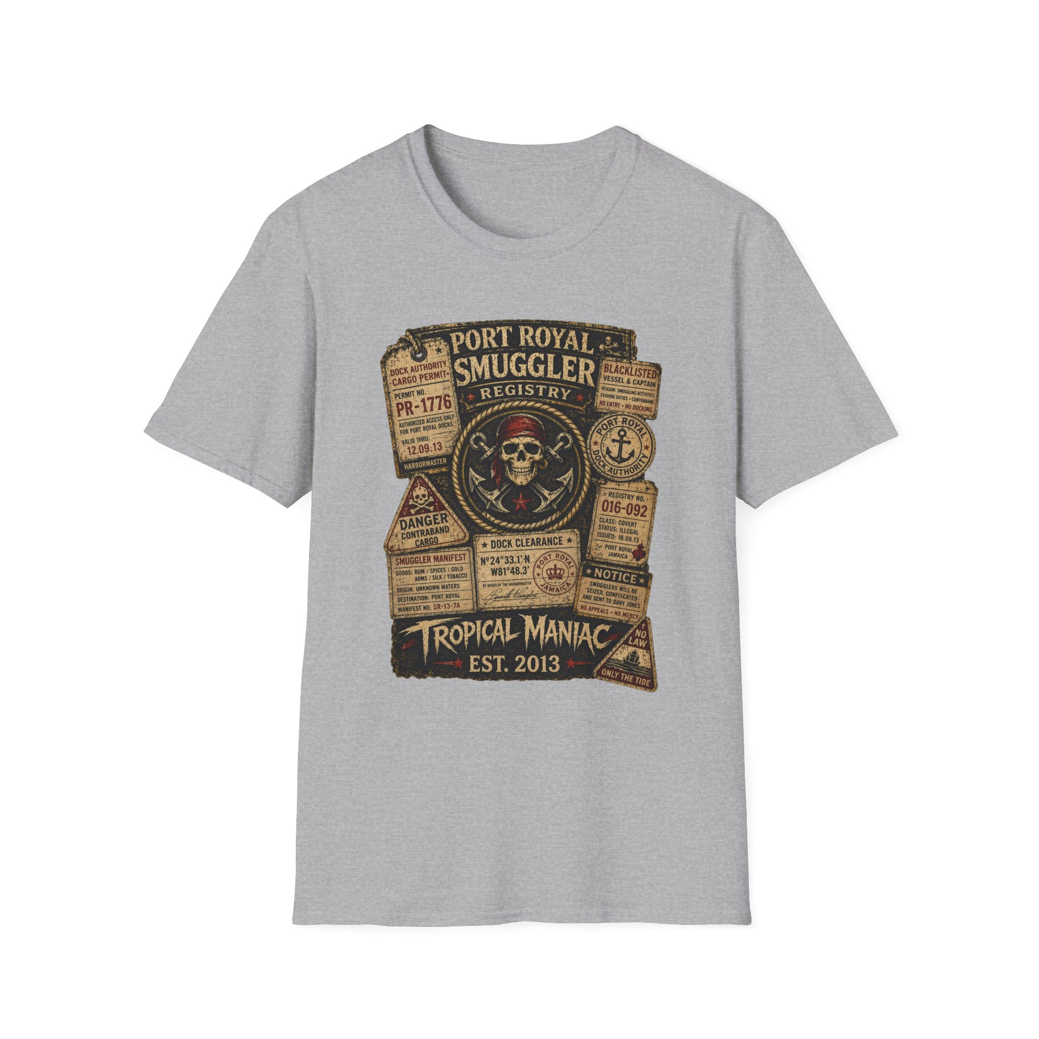Smuggler Registry Skull T-Shirt
