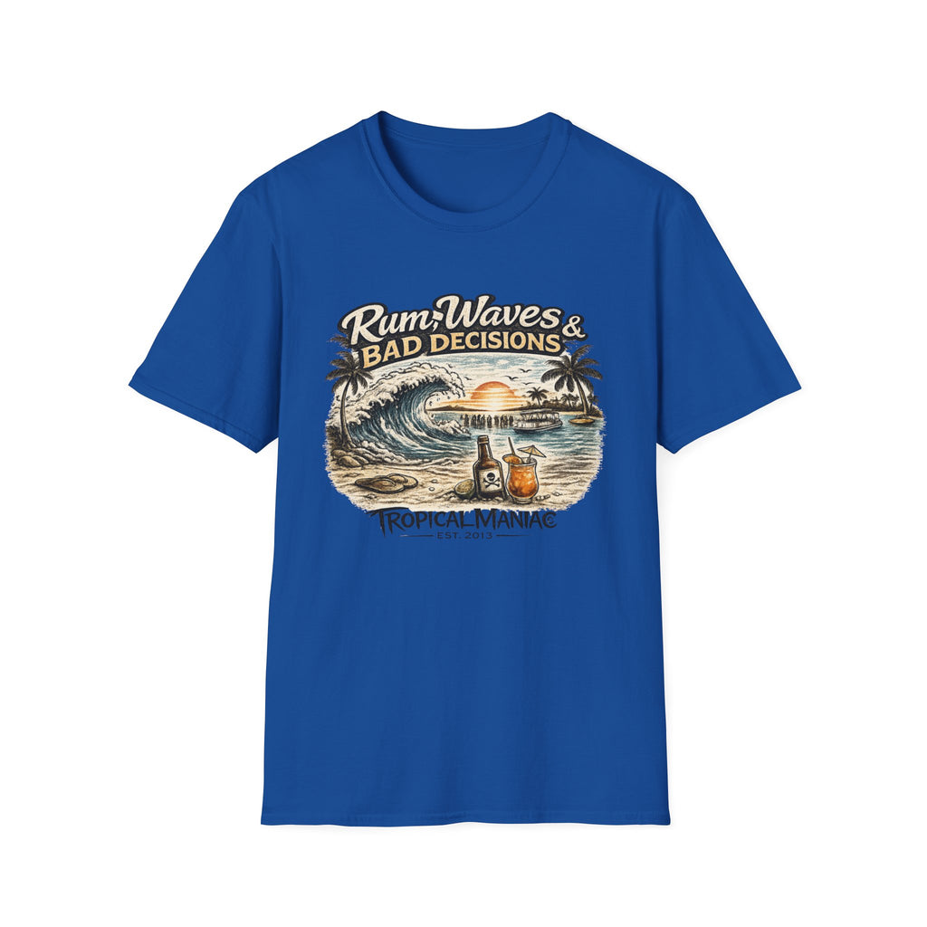 Rum, Waves & Bad Decisions T-Shirt