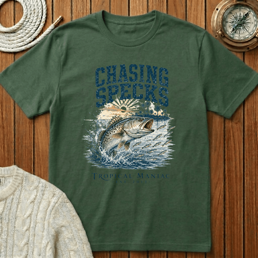 Chasing Specks Fishing - T‑Shirt