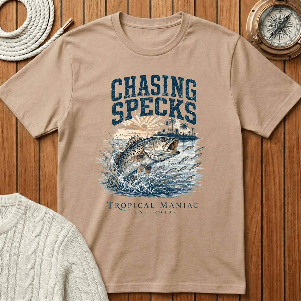 Chasing Specks Fishing - T‑Shirt