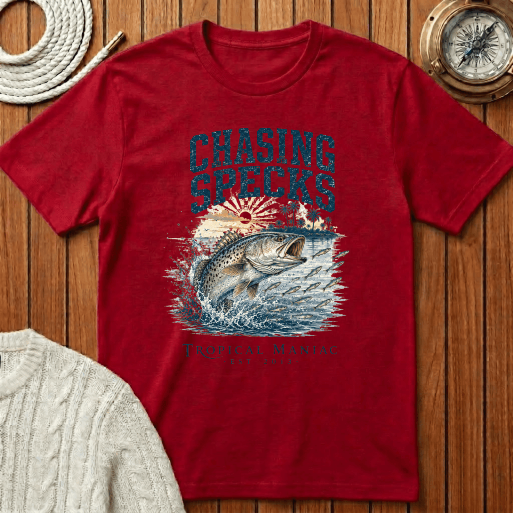 Chasing Specks Fishing - T‑Shirt