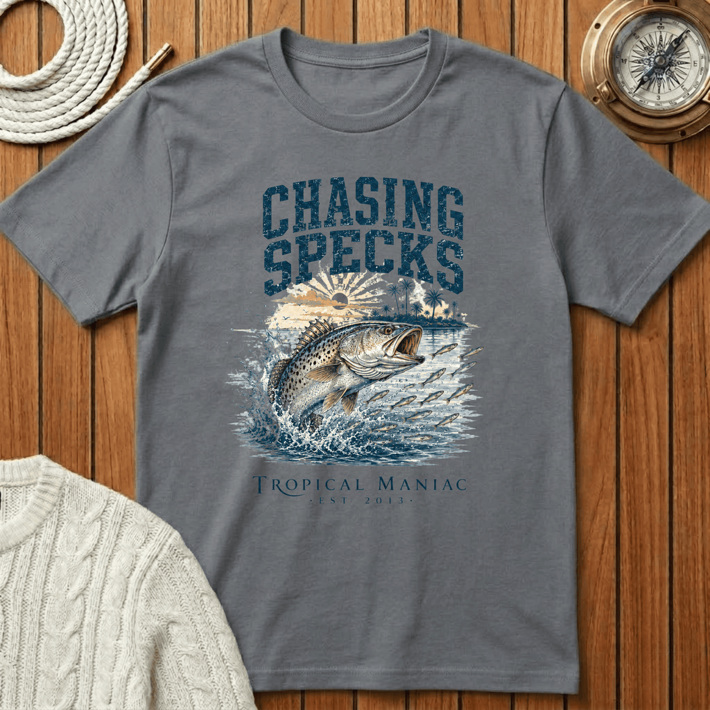 Chasing Specks Fishing - T‑Shirt