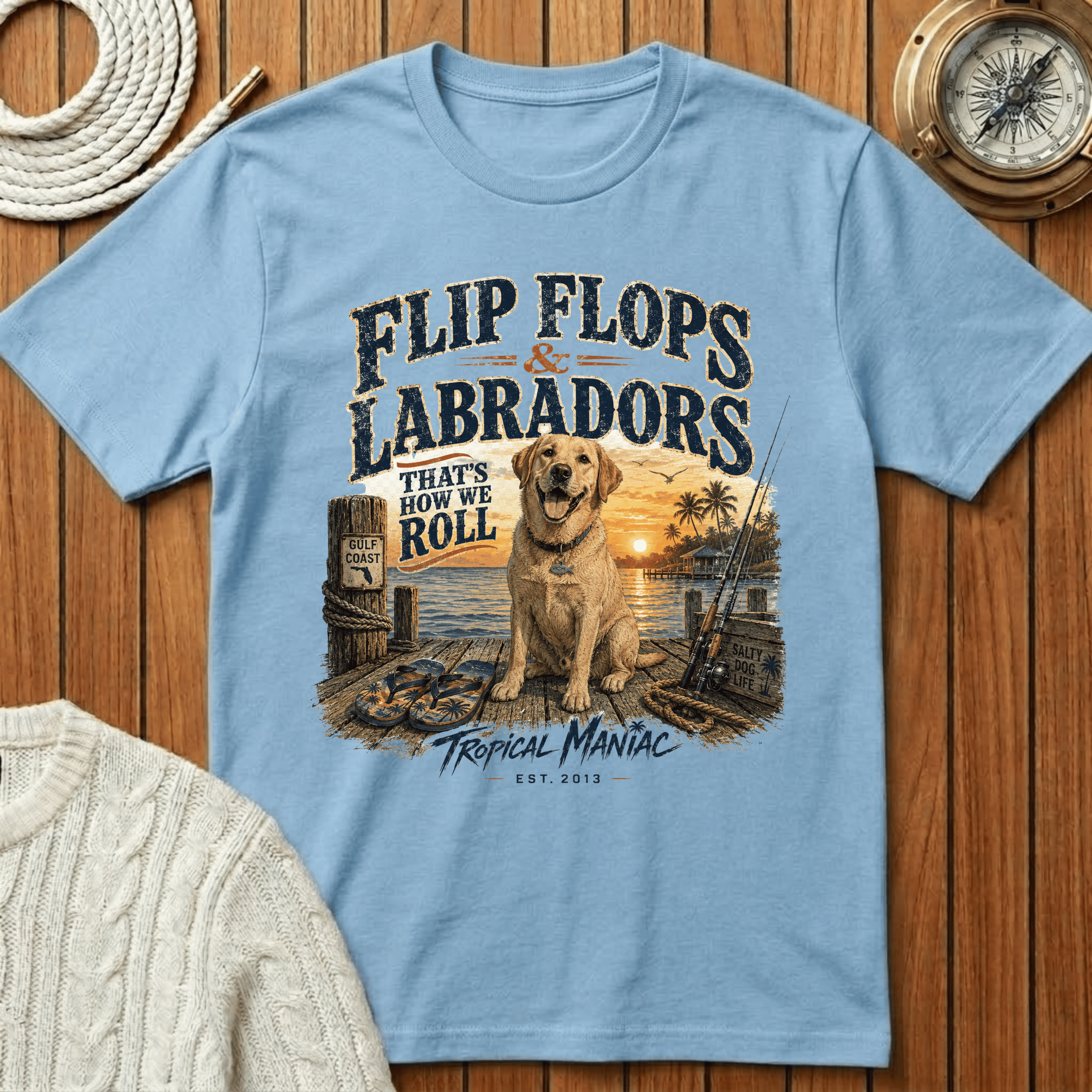 Flip Flops & Labradors - T-Shirt