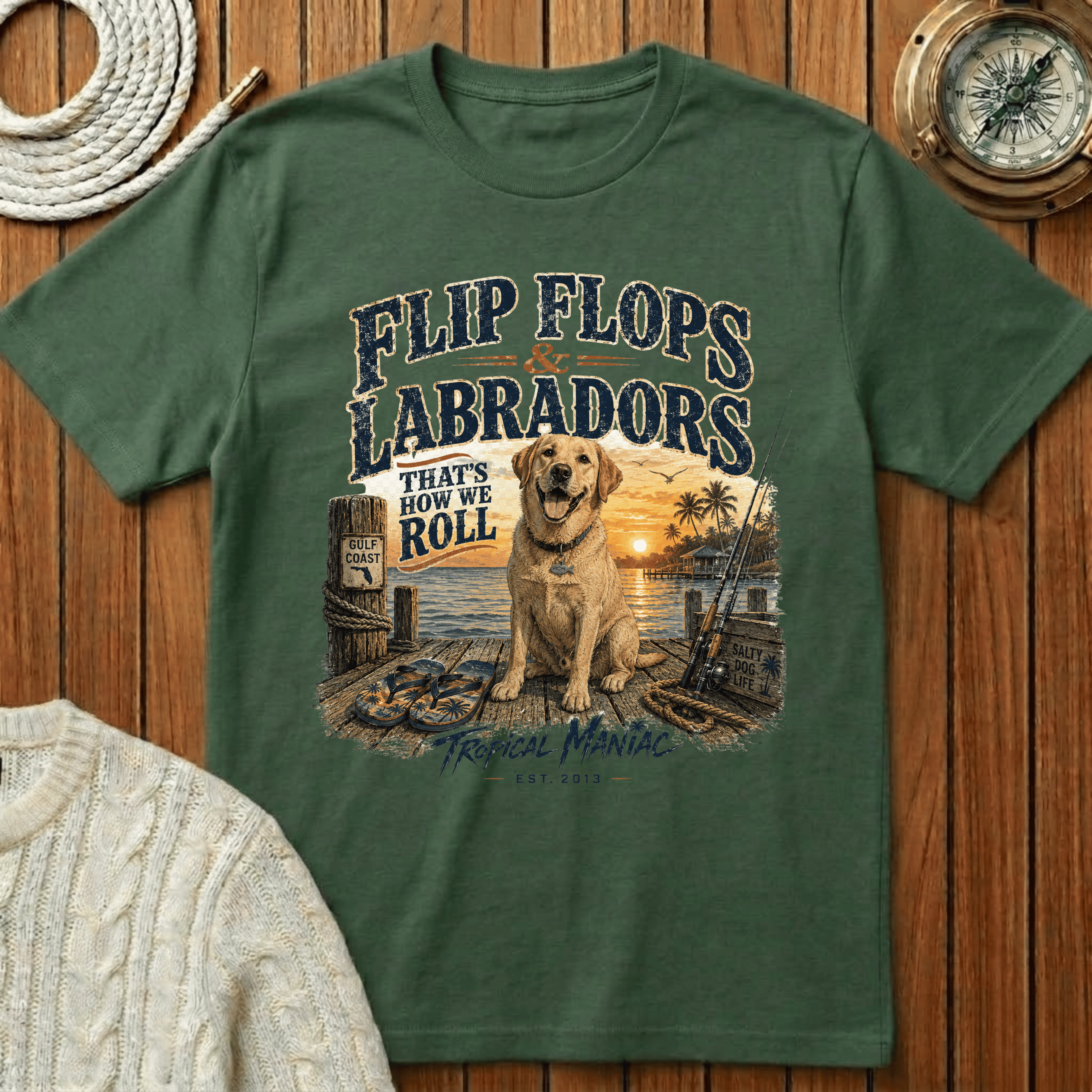 Flip Flops & Labradors - T-Shirt