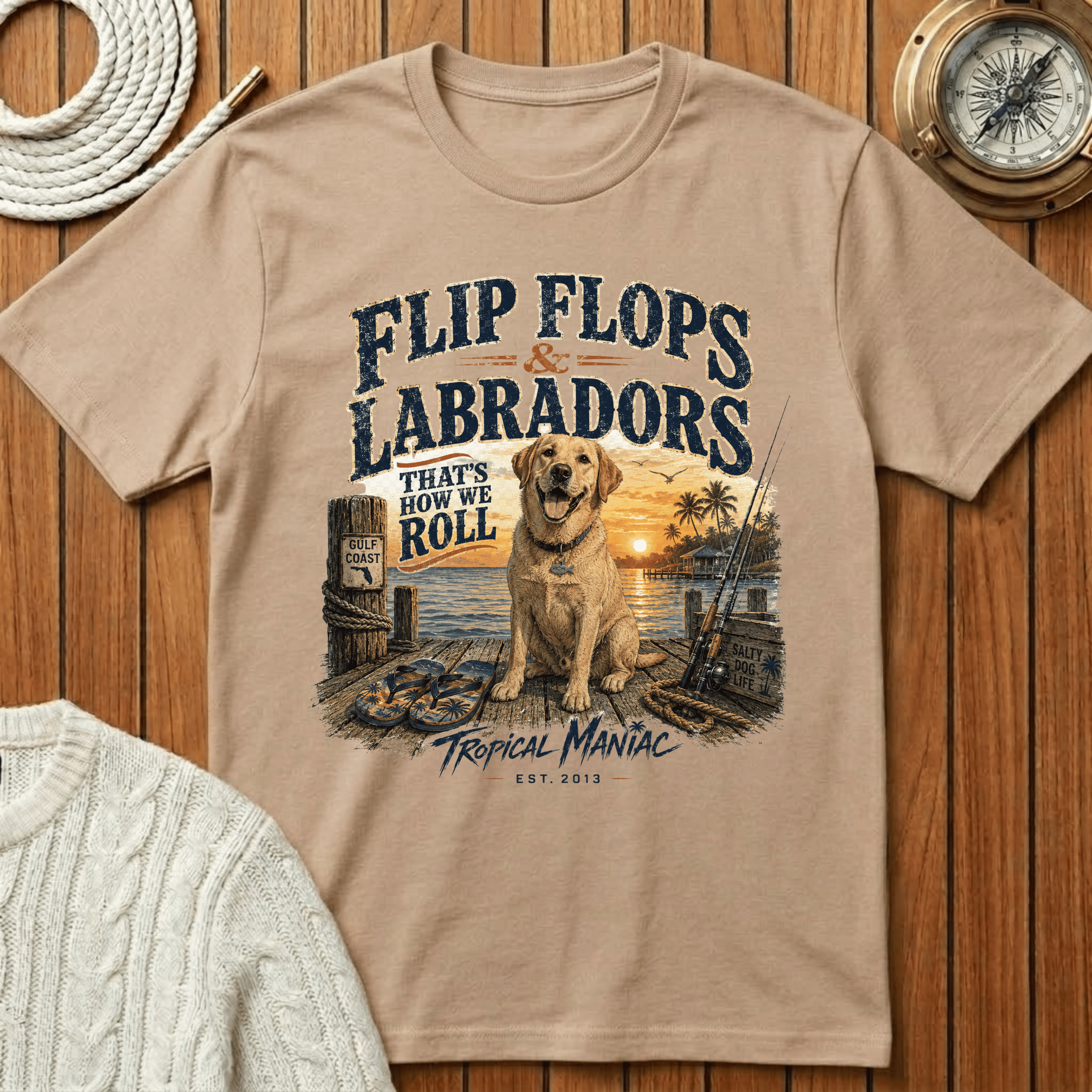 Flip Flops & Labradors - T-Shirt