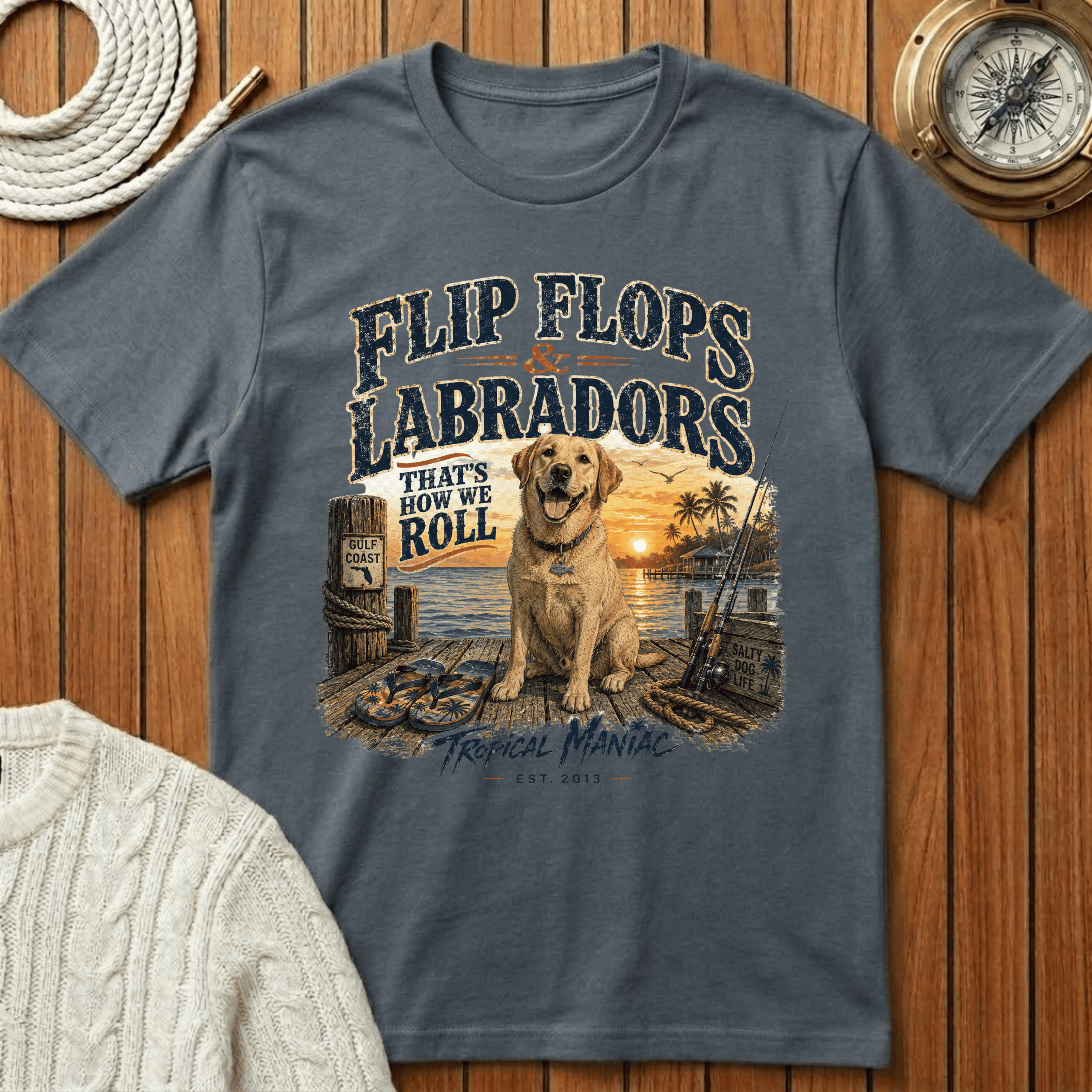 Flip Flops & Labradors - T-Shirt