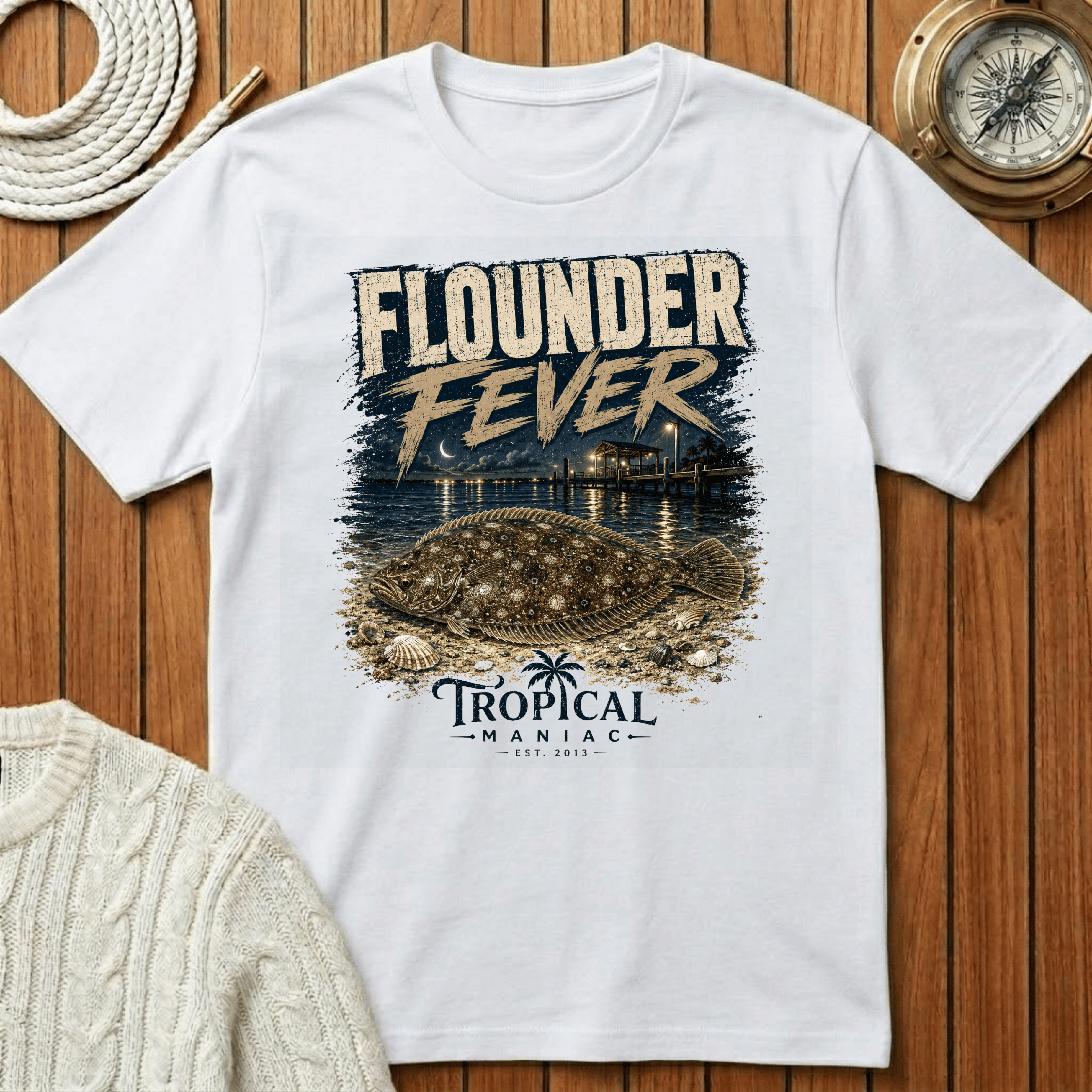 Flounder Fever - T‑Shirt