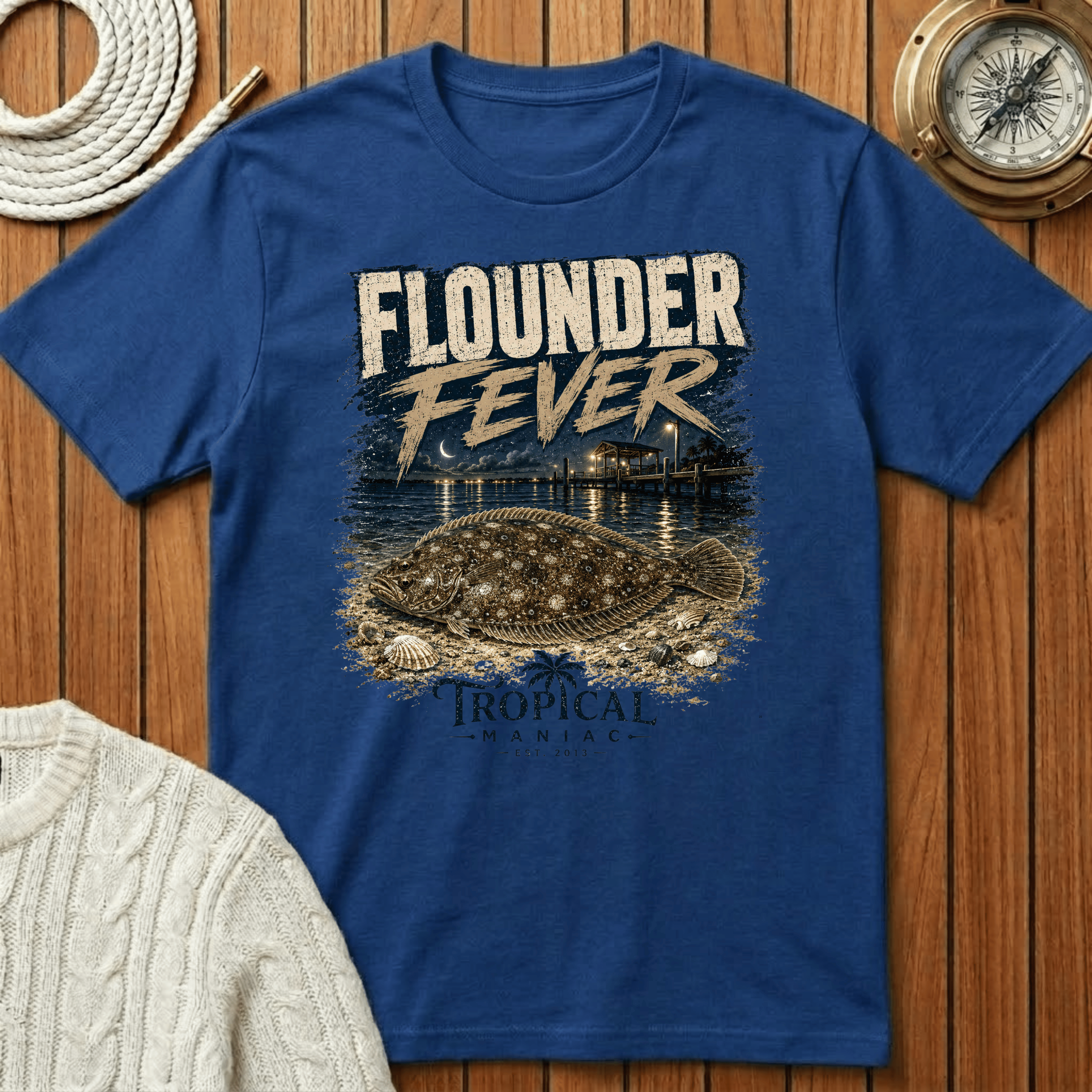 Flounder Fever - T‑Shirt