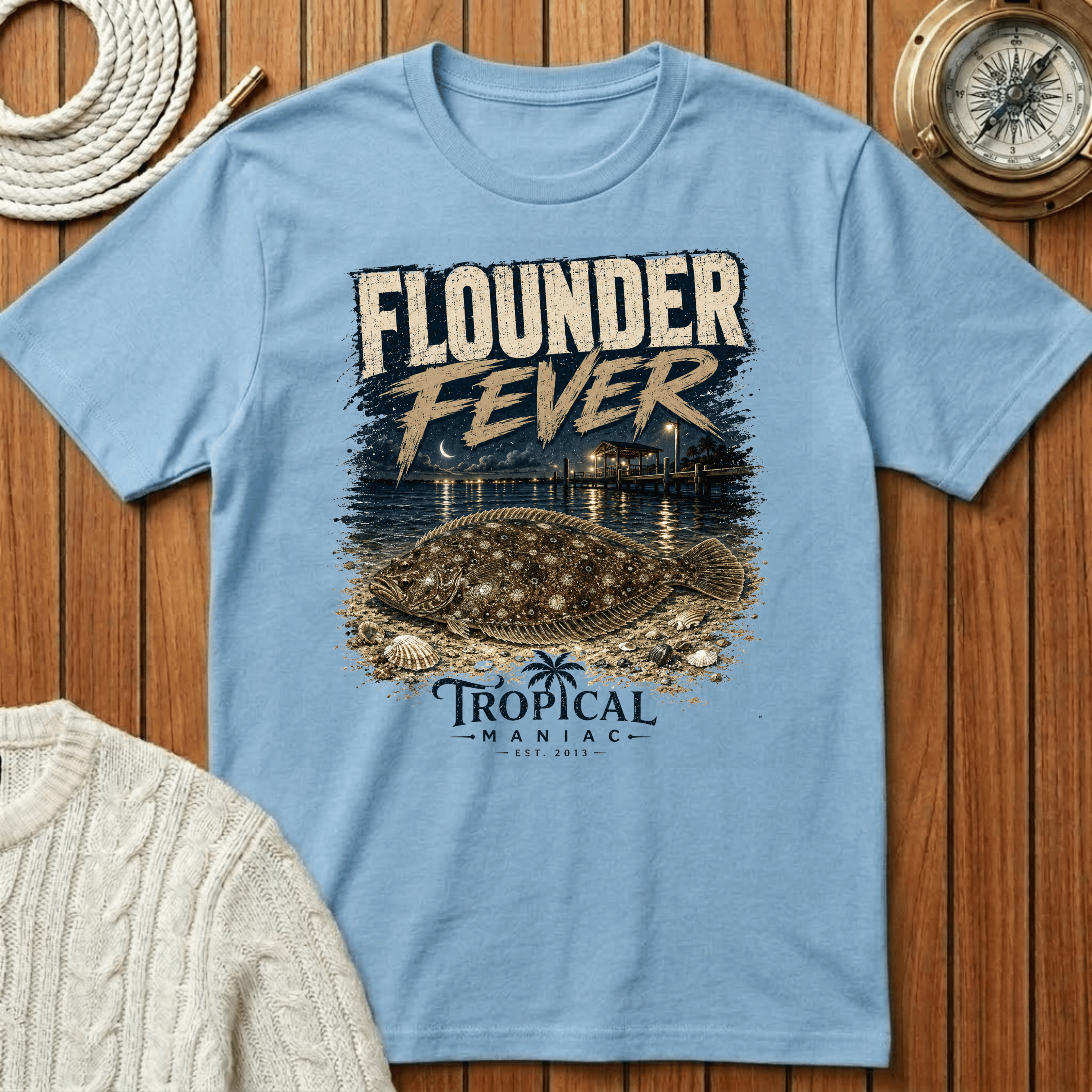 Flounder Fever - T‑Shirt