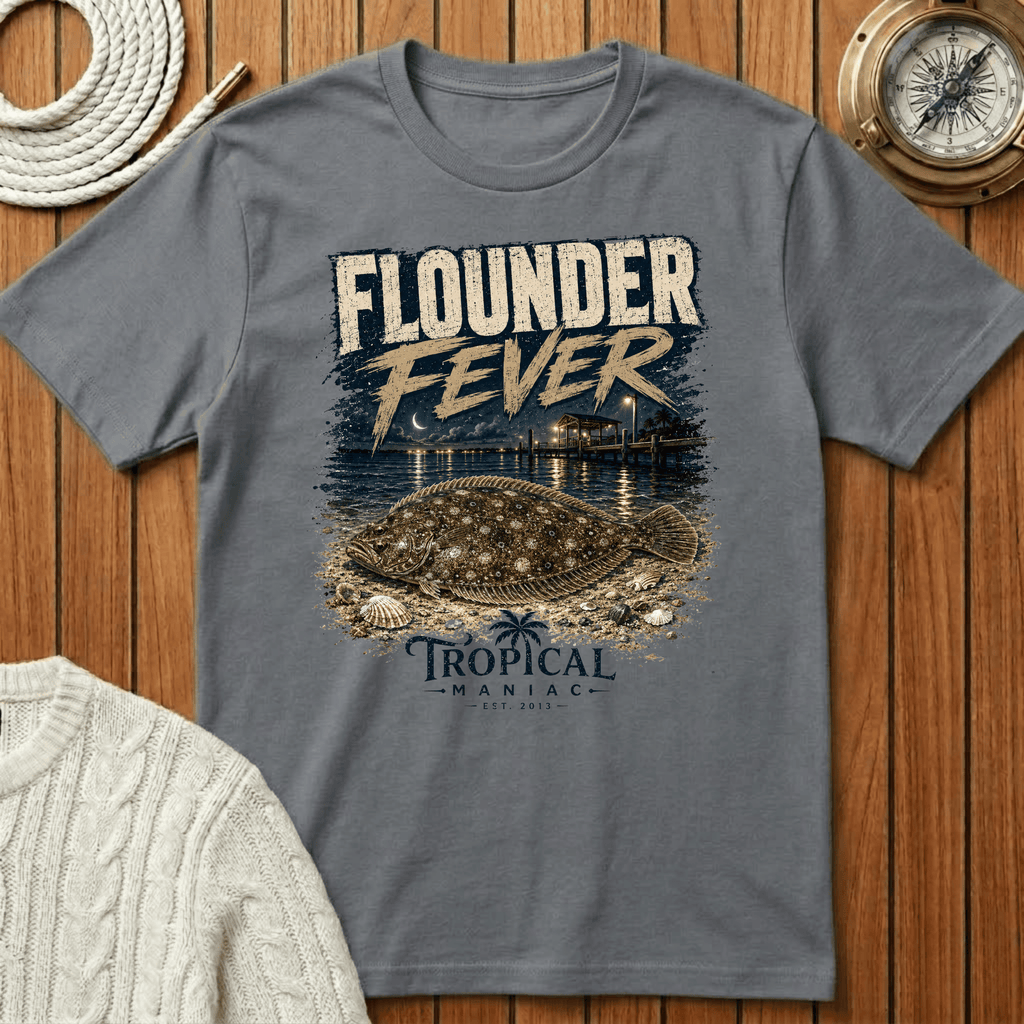 Flounder Fever - T‑Shirt