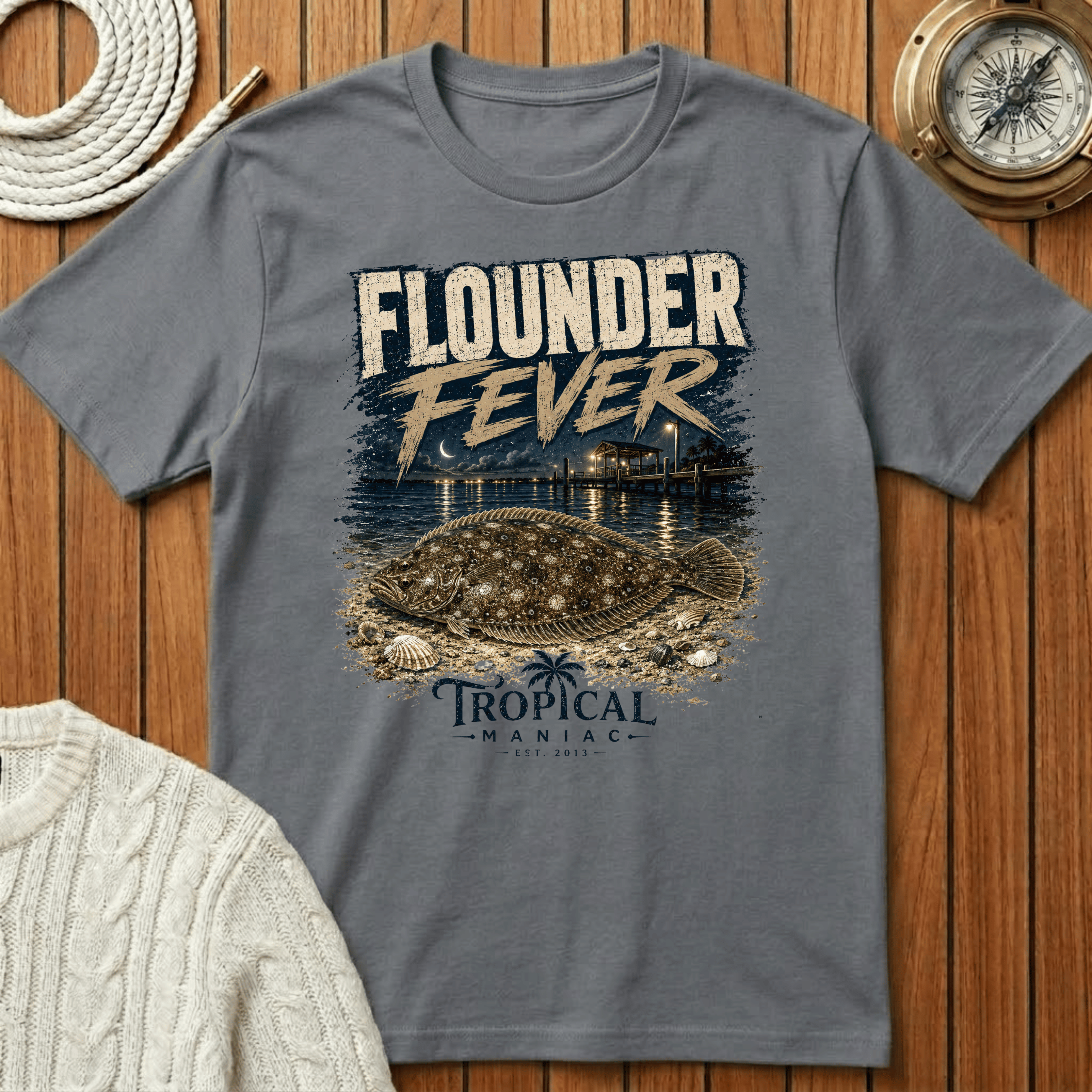 Flounder Fever - T‑Shirt
