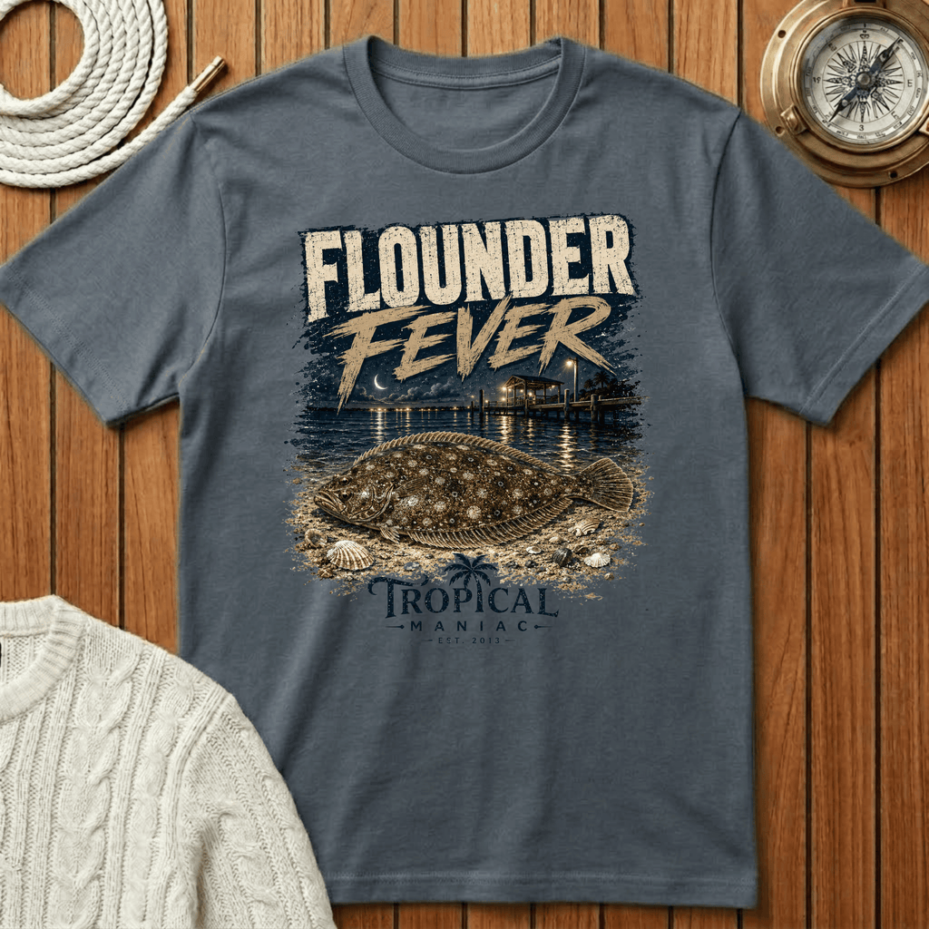 Flounder Fever - T‑Shirt