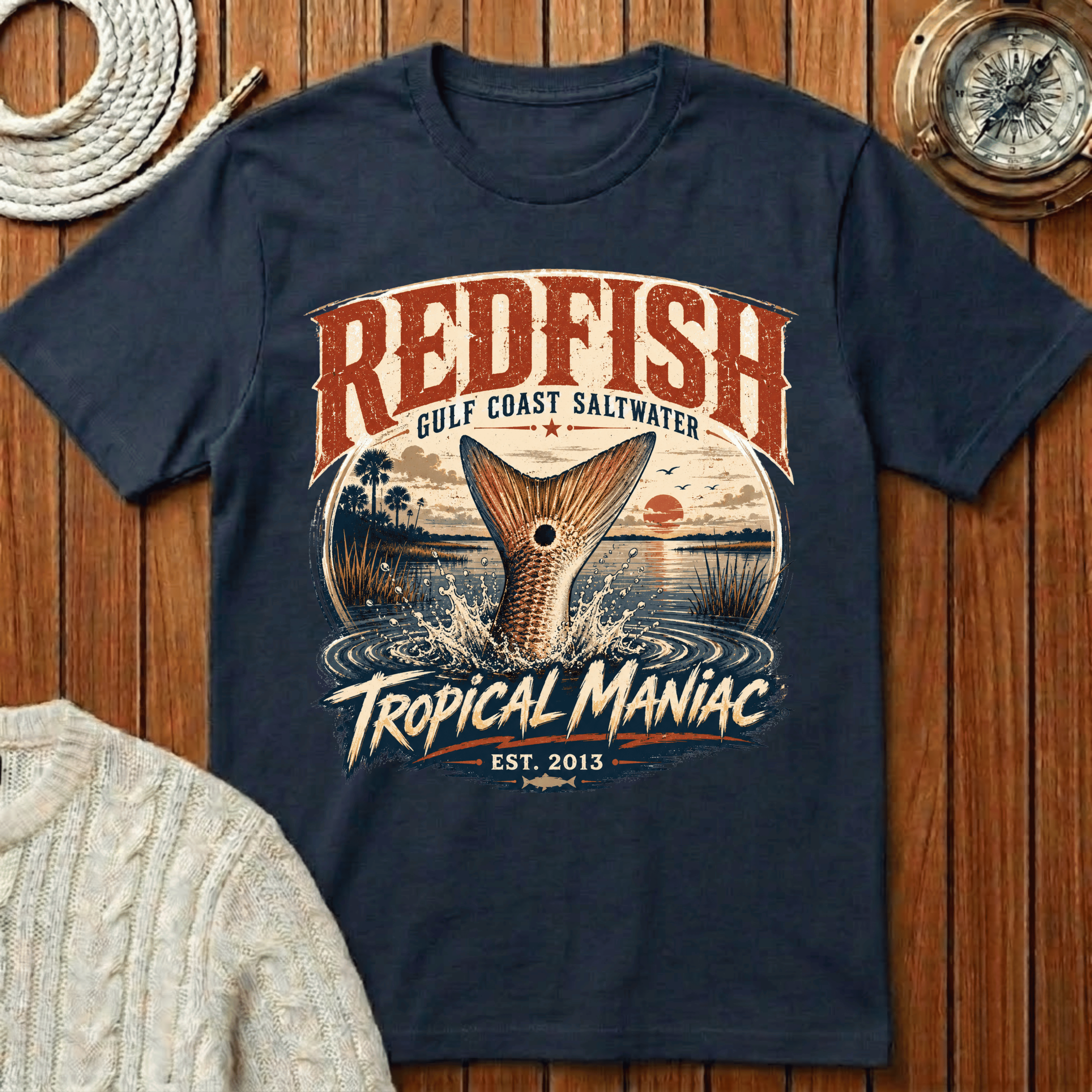 Redfish Gulf Coast Saltwater - T-Shirt