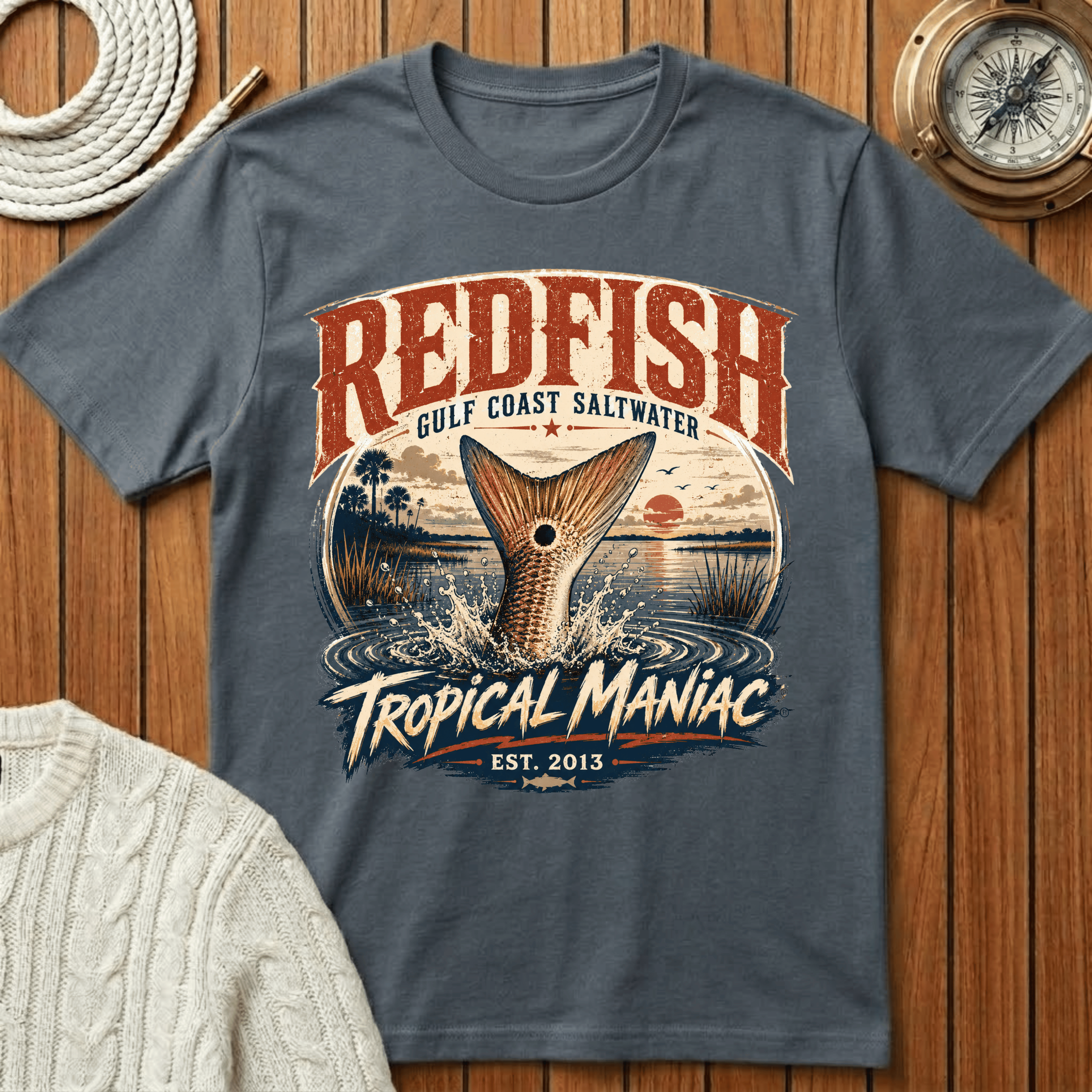 Redfish Gulf Coast Saltwater - T-Shirt