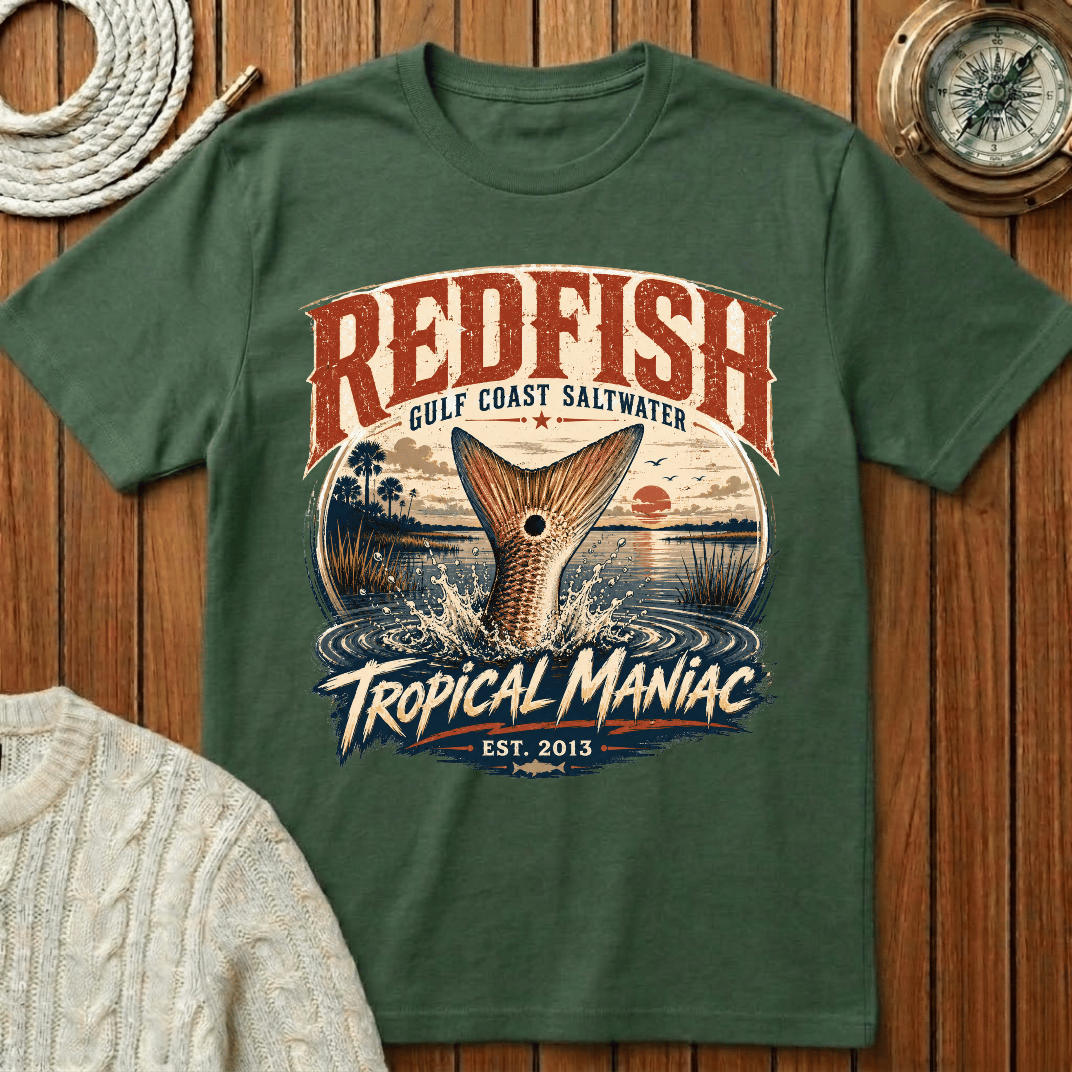 Redfish Gulf Coast Saltwater - T-Shirt