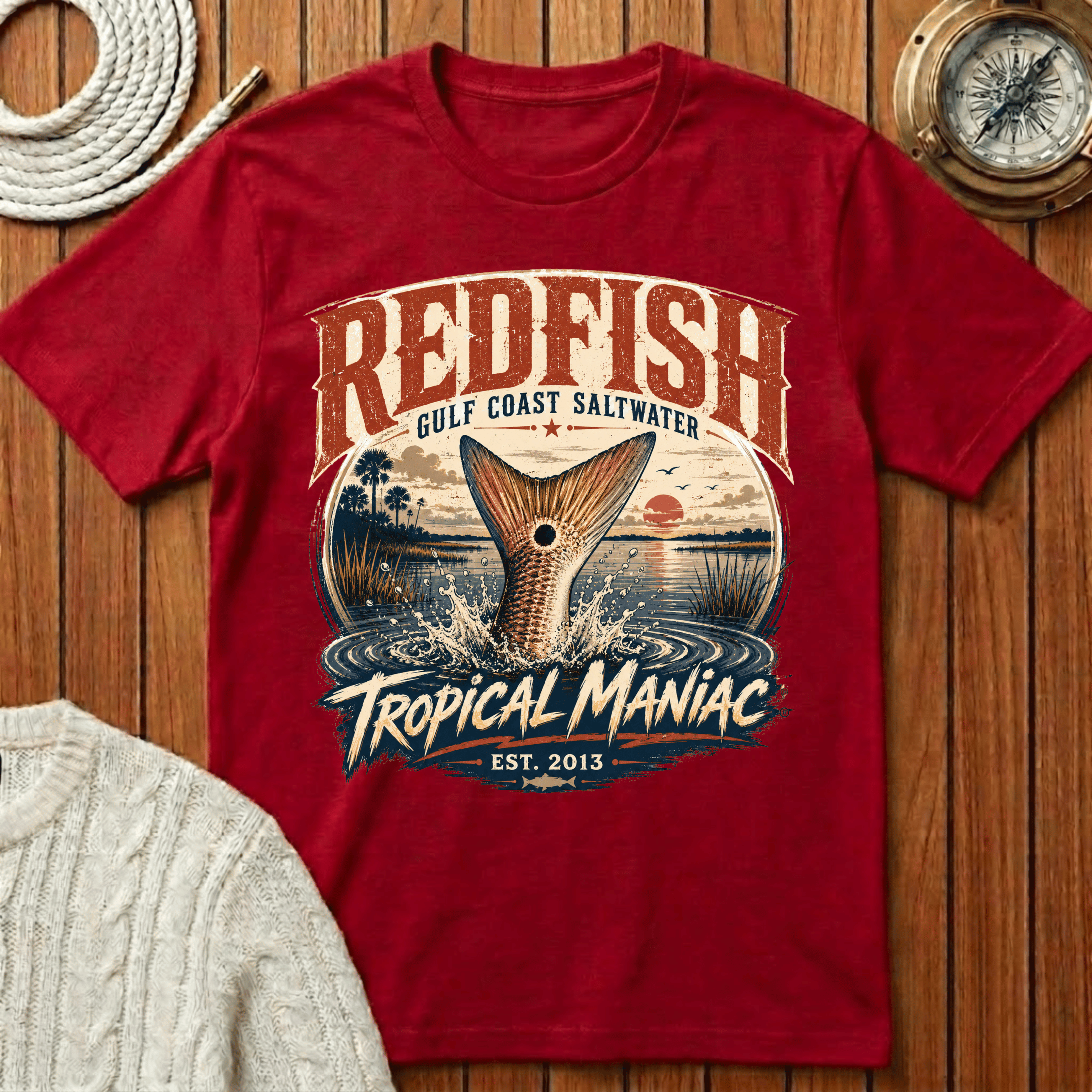 Redfish Gulf Coast Saltwater - T-Shirt