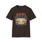 Beaches & Dreams Sunset T-Shirt — Tropical Palm Beach Vibes