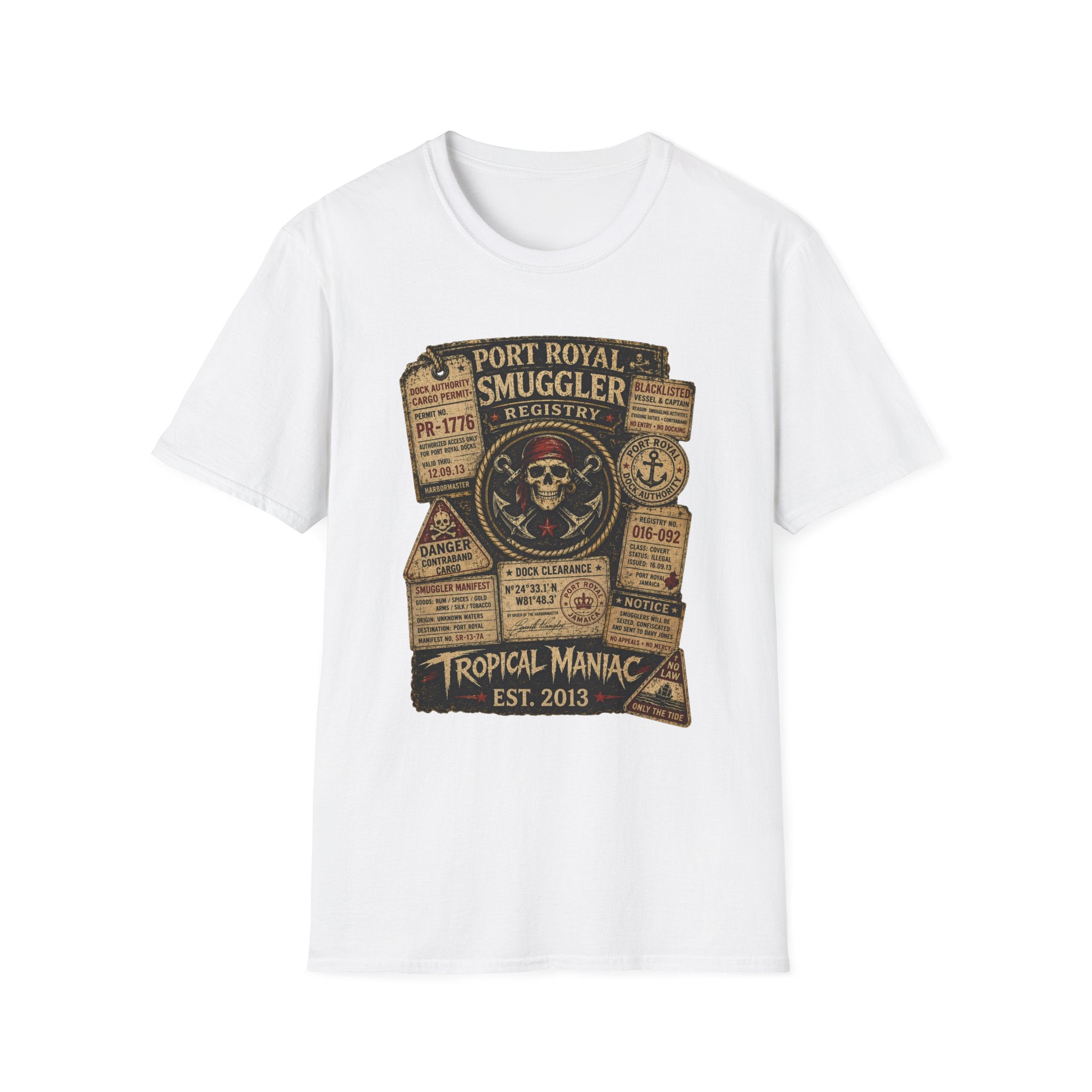 Smuggler Registry Skull T-Shirt