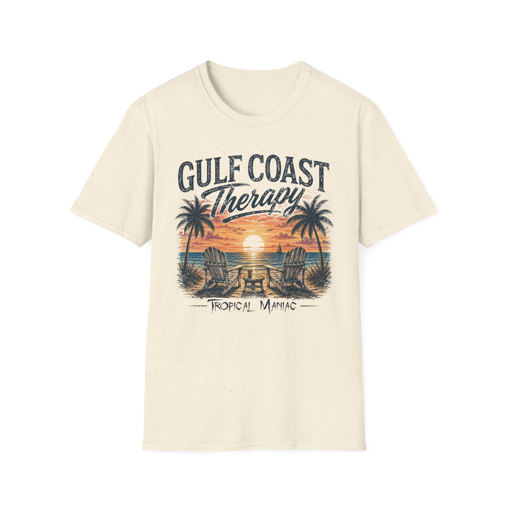 Gulf Coast Therapy T-Shirt — Sunset Palm Beach Tee