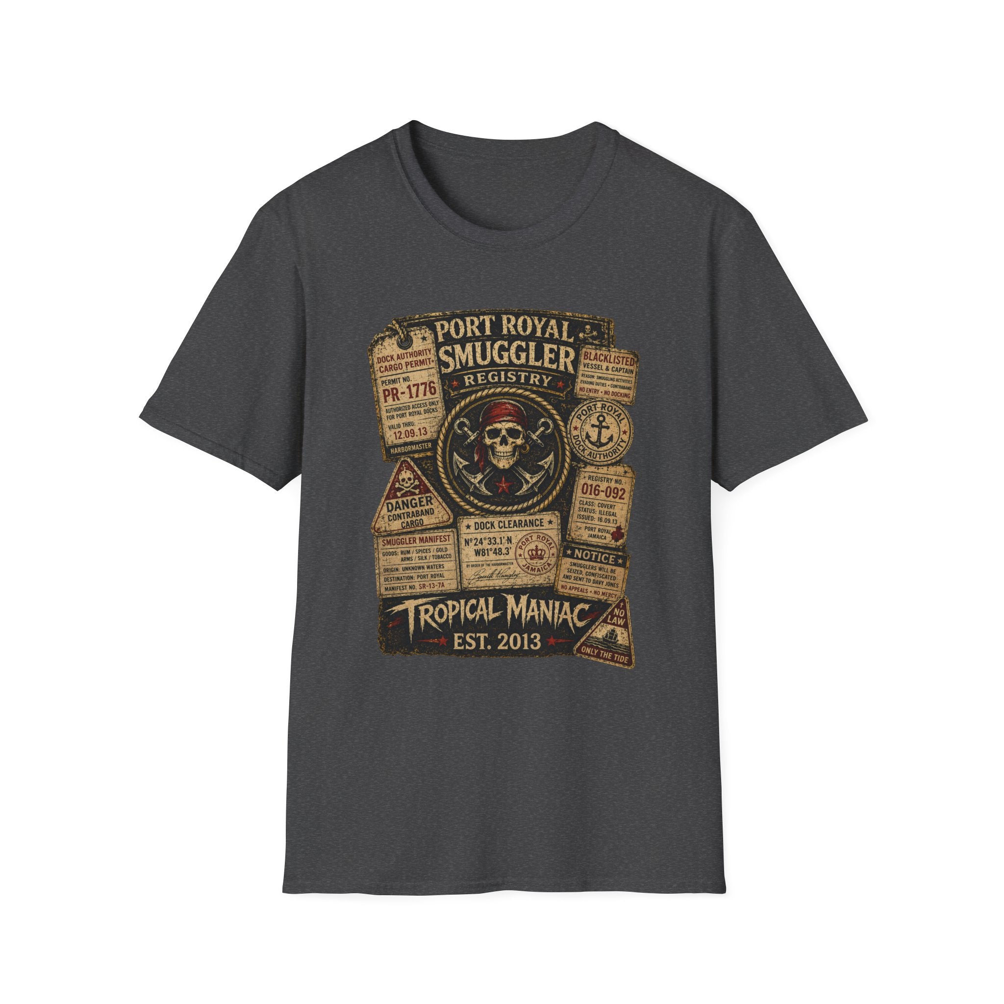 Smuggler Registry Skull T-Shirt