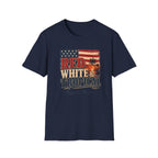 Red, White & Tropical T-Shirt — Patriotic Beach Vintage Tee