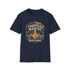 Tropical Maniac USA T-Shirt — Vintage Beach Palm Graphic Tee