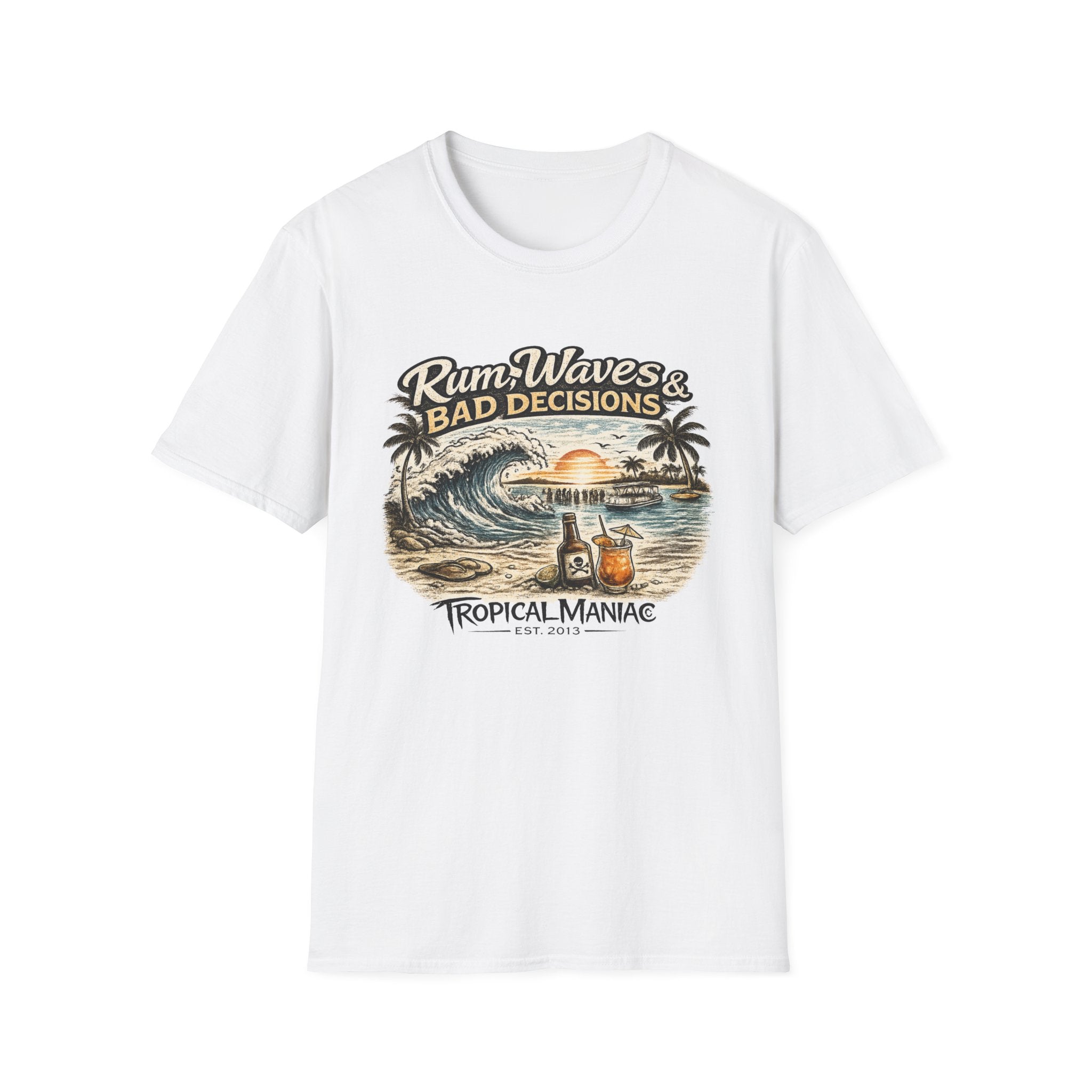 Rum, Waves & Bad Decisions T-Shirt