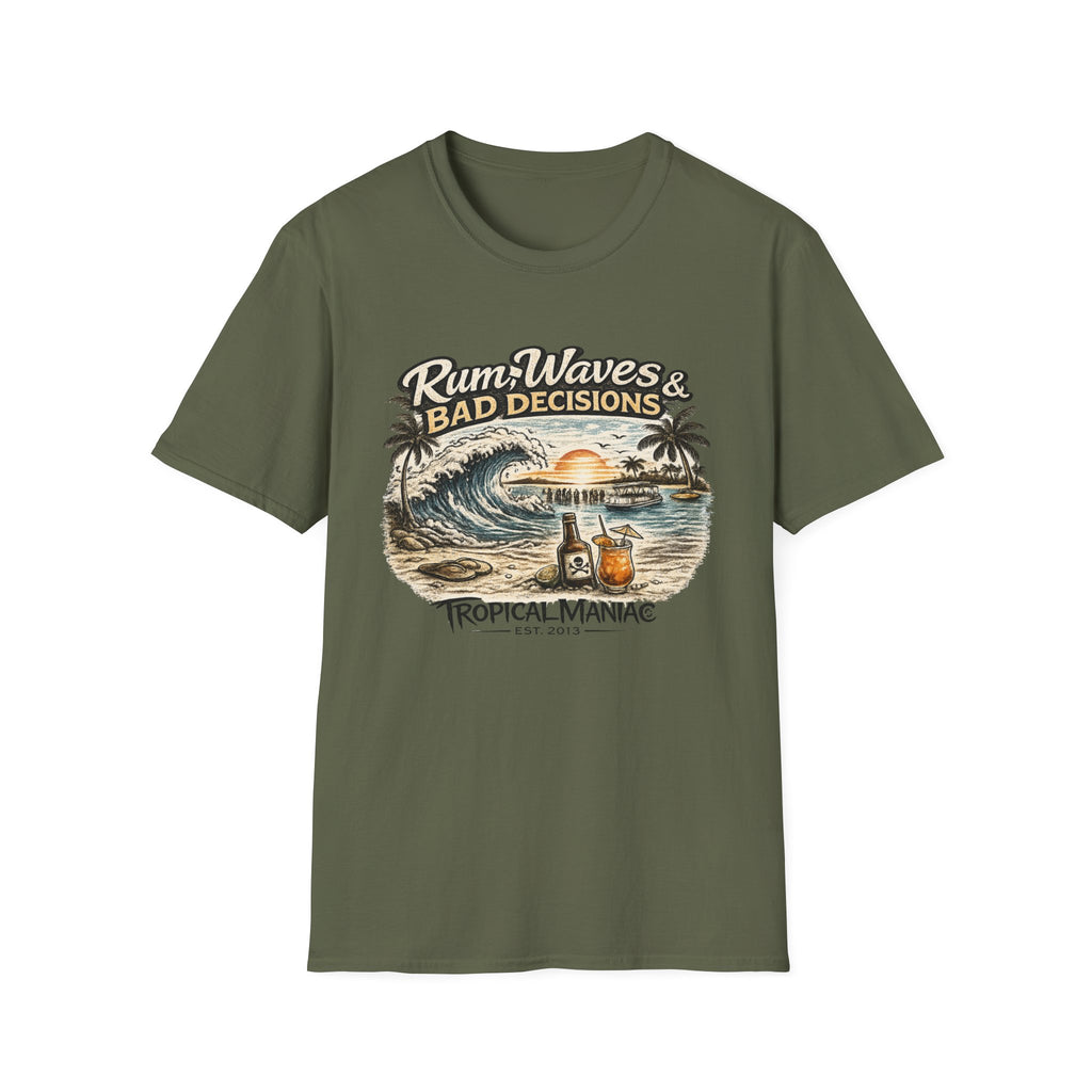 Rum, Waves & Bad Decisions T-Shirt