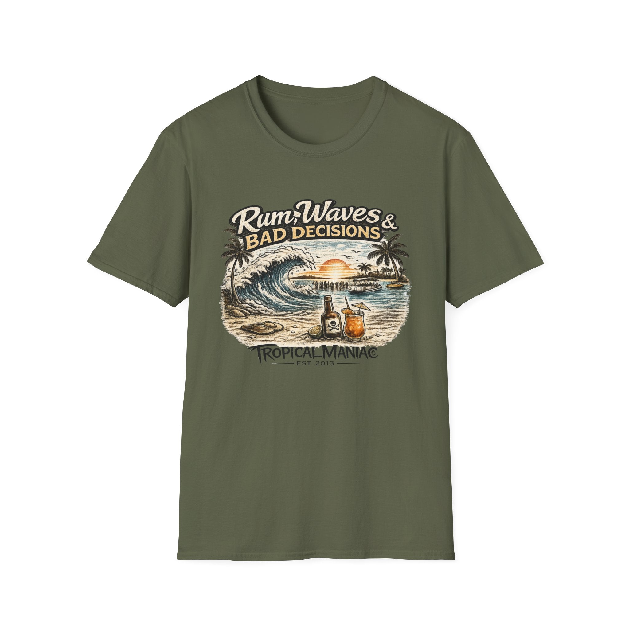 Rum, Waves & Bad Decisions T-Shirt