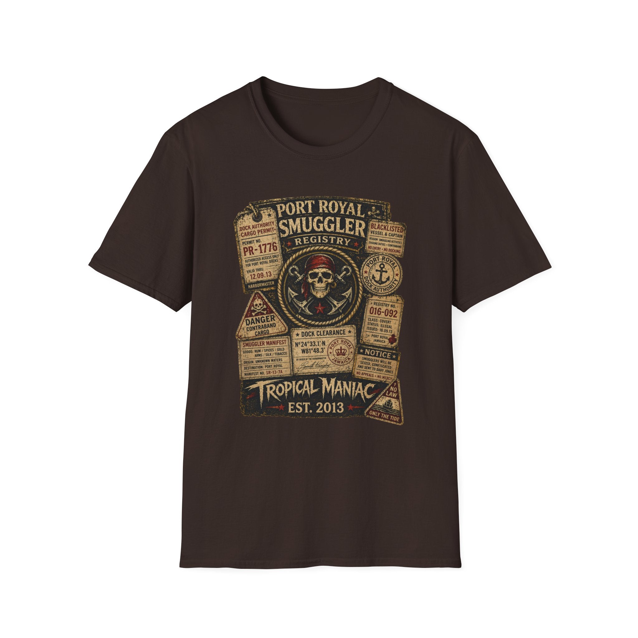 Smuggler Registry Skull T-Shirt