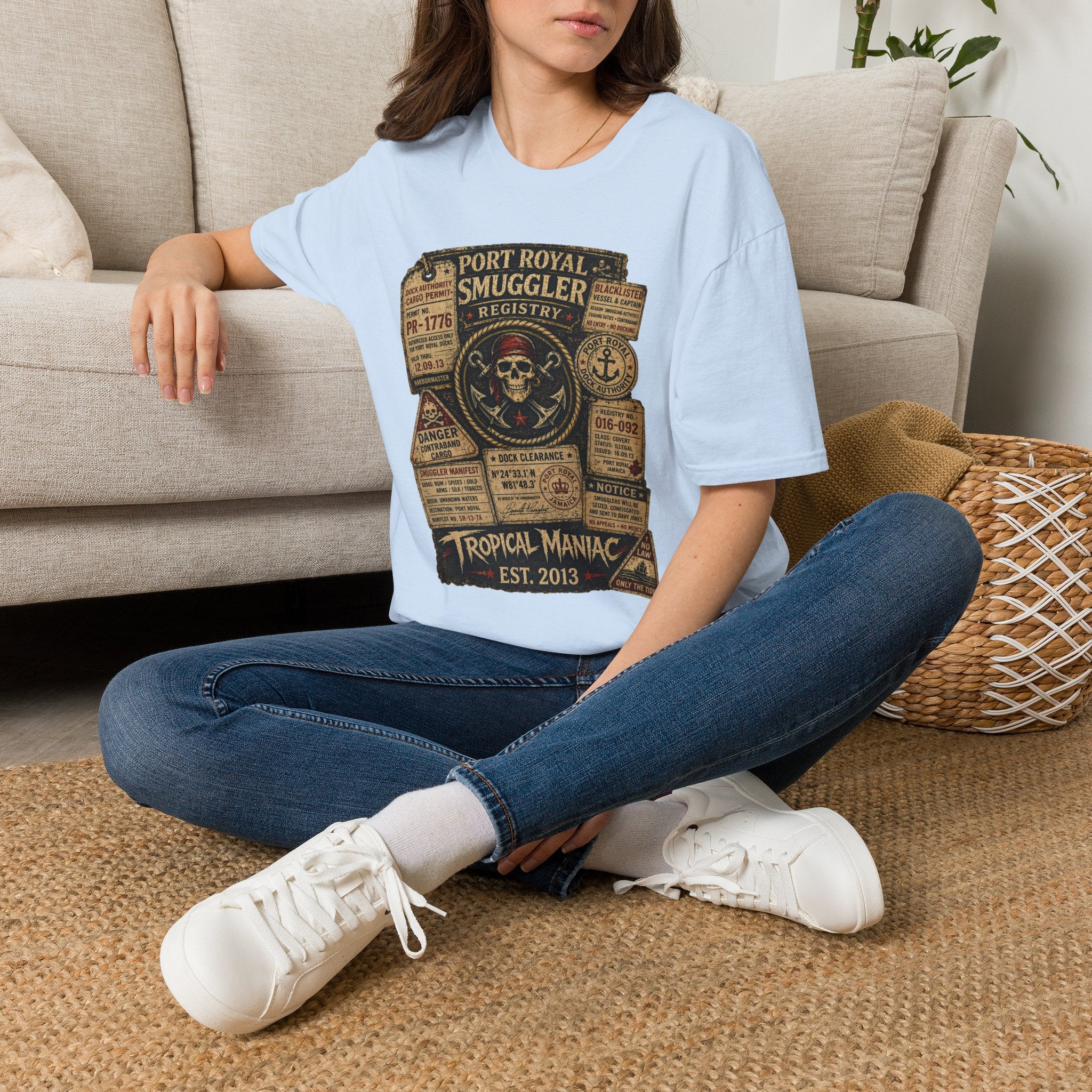 Smuggler Registry Skull T-Shirt