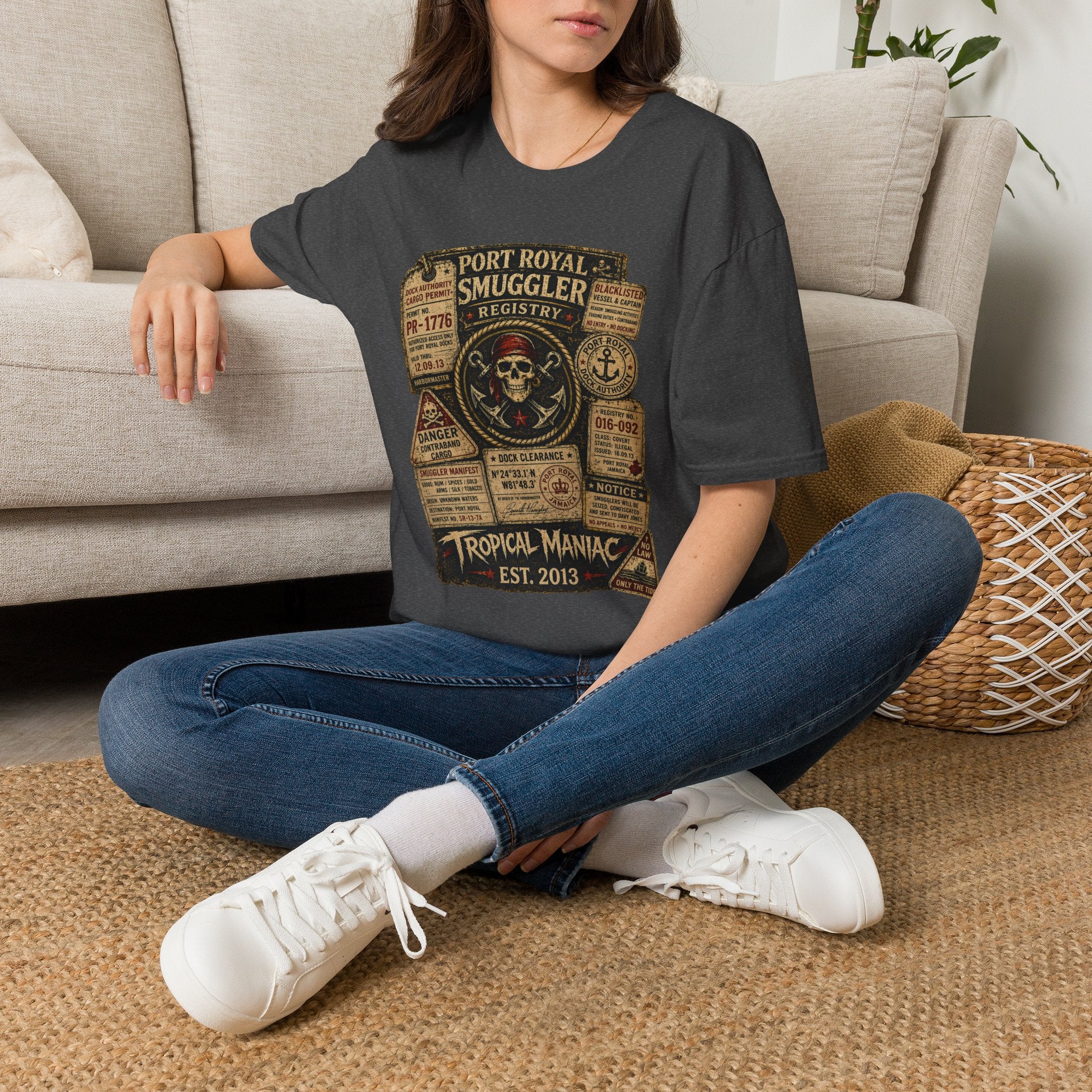 Smuggler Registry Skull T-Shirt